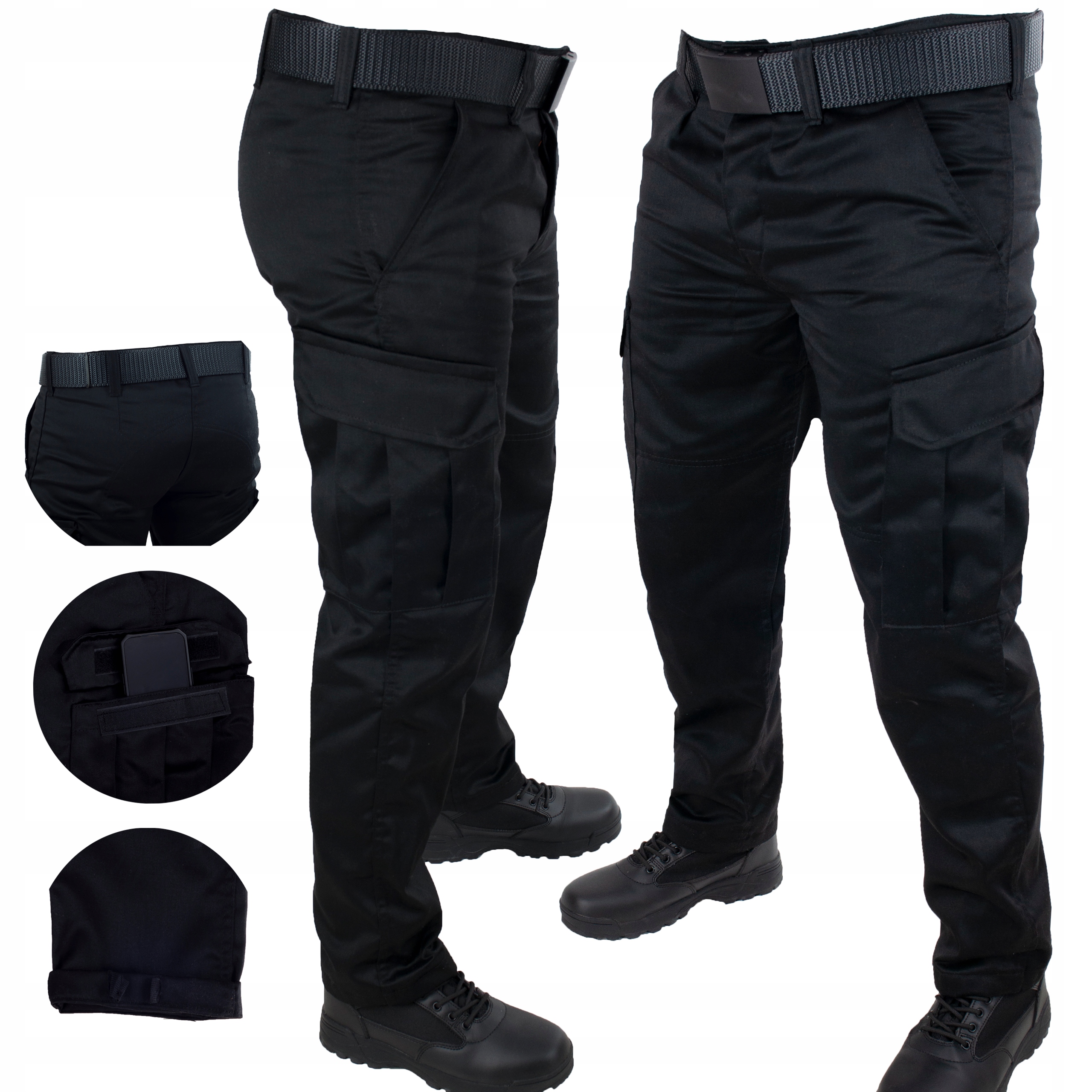 Vojenské Černé Policejní Taktické Kalhoty Hektor Grom 5XL