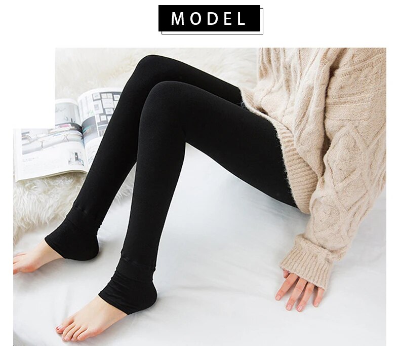 CHLEISURE S-XL 8 Colors Winter Leggings Women's Warm Leggings High Waist  Thick Velvet Legging Solid