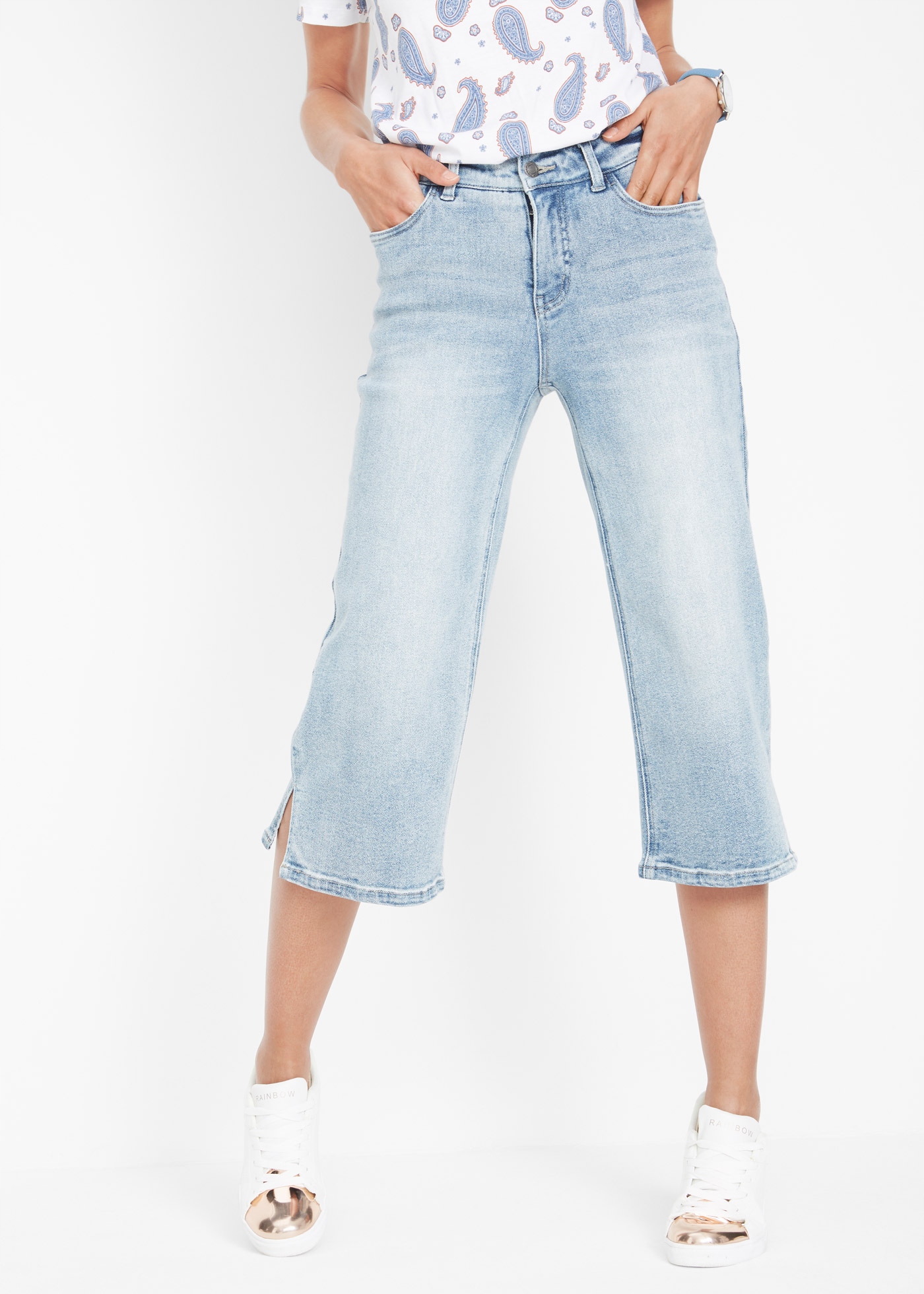 BONPRIX jeansy 3/4 John Baner r 34 Marka Bonprix