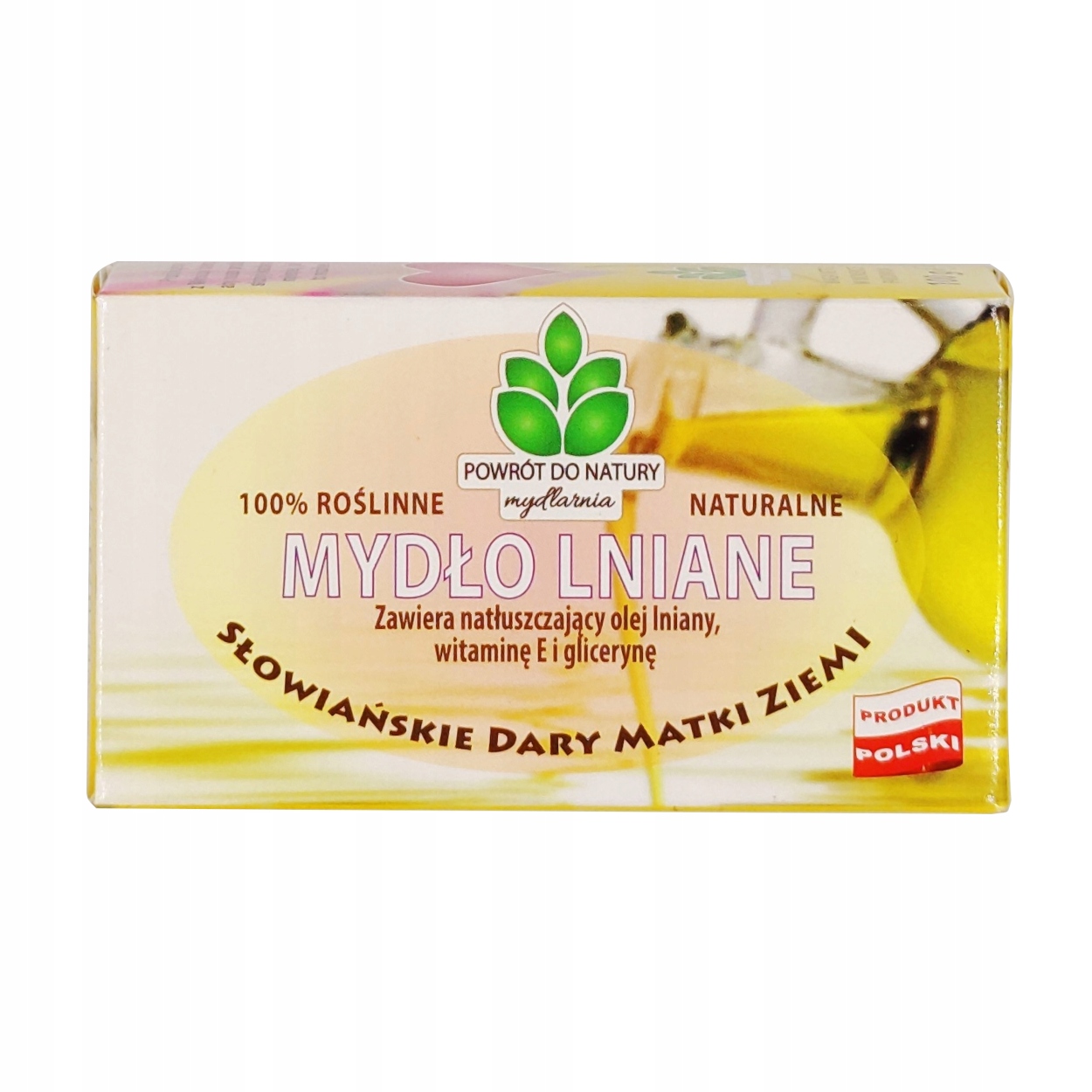 

Mydło Lniane 100% Roślinne Naturalne Oczyszczające
