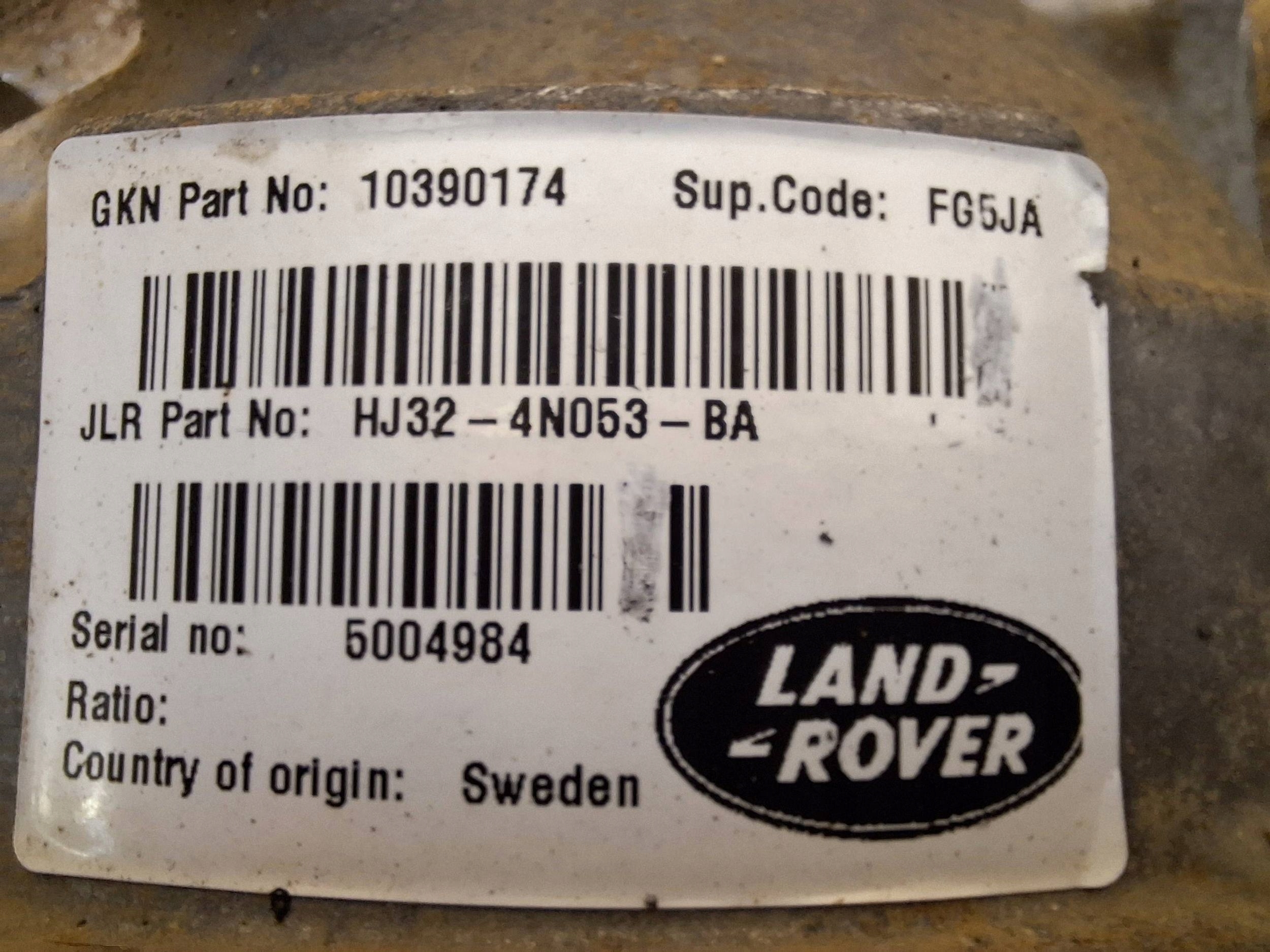 differential rear part diff RANGE ROVER EVOQUE L538 2.0D HJ32-4N053-BA