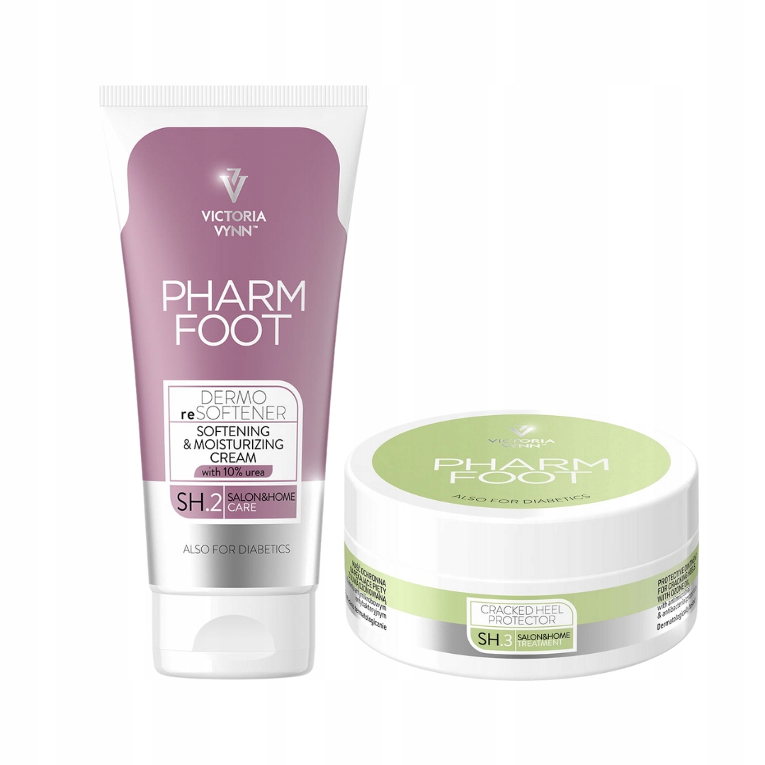 Pharm Foot Sada na popraskané paty a suchou pokožku nohou krém mast 2x75 ml