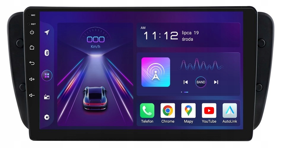 Navigace Rádio 2DIN Android Seat Ibiza 4 IV 8/256 Gb Dsp Carplay Lte