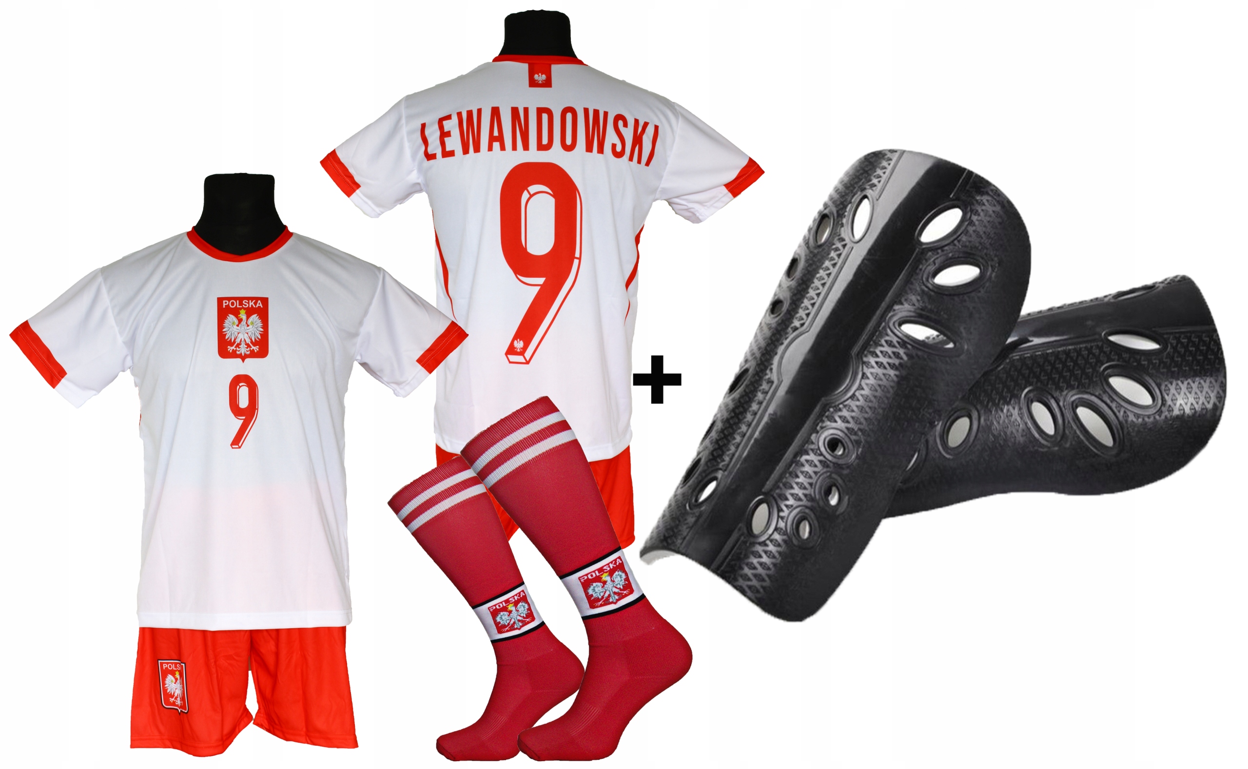 Lewandowski komplet sportowy strój piłkarski ME24 Polska 122