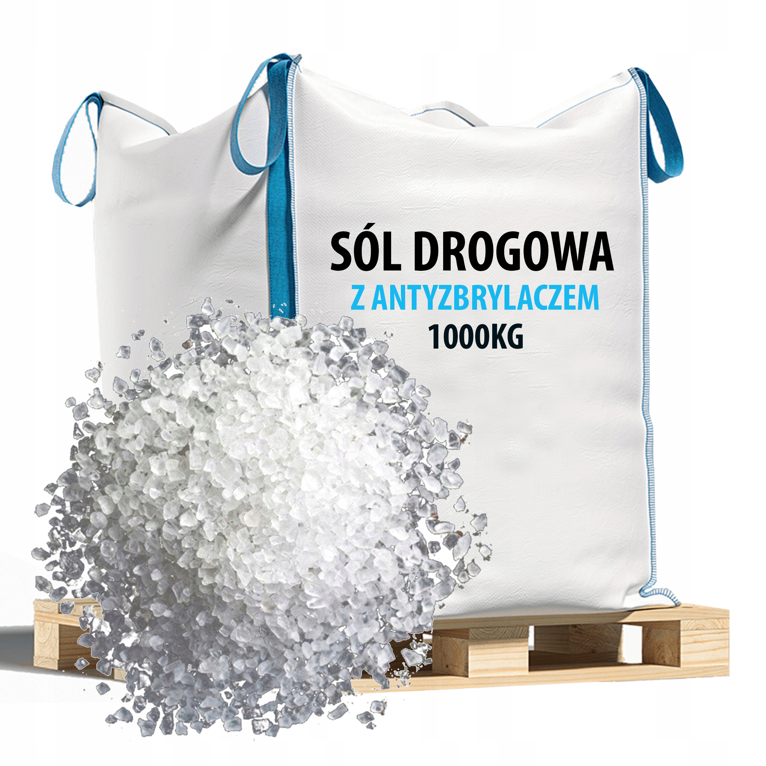 

Sól Drogowa z Antyzbryczalem w Worku Big Bag Tona