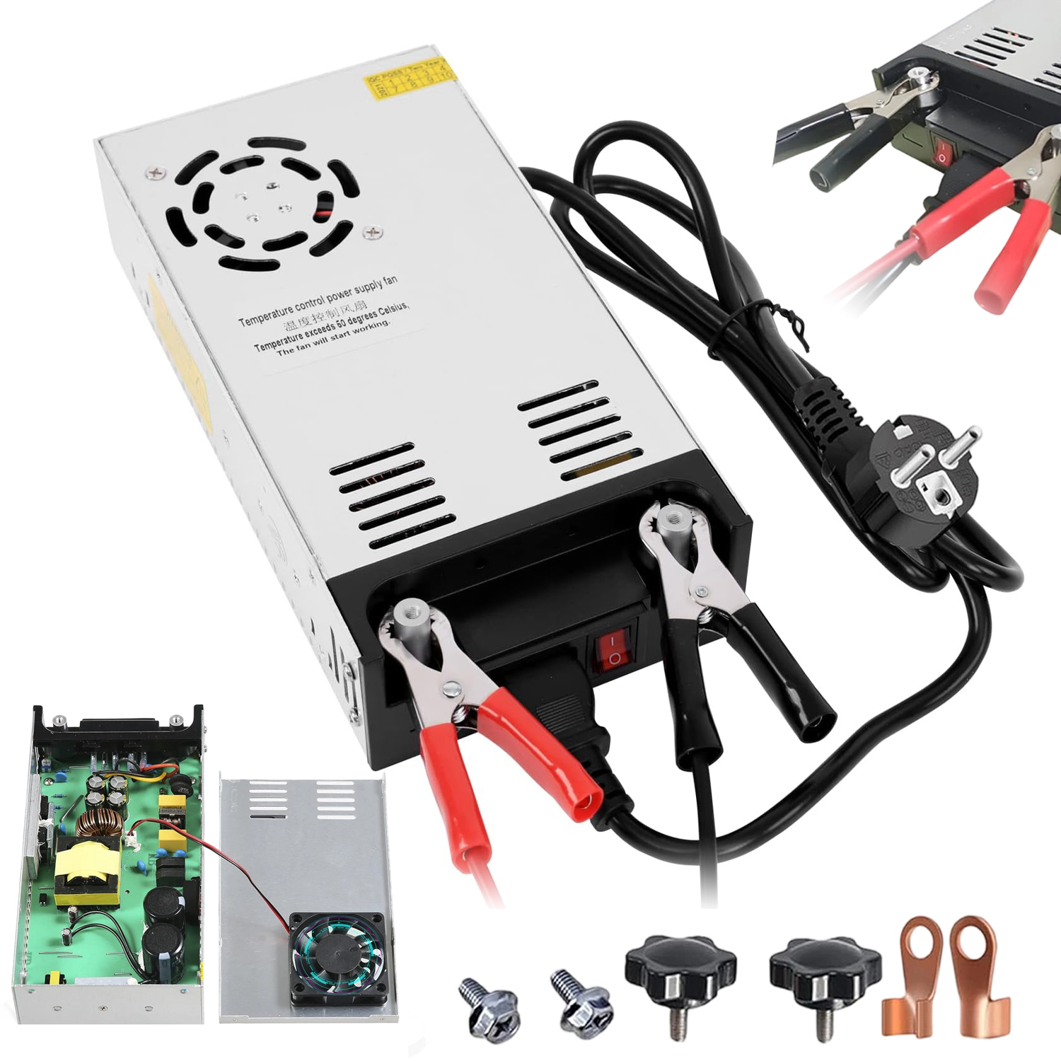 Napájecí zdroj pro Led pásky 12V 50A 600W, montážní, hliníkový, stabilizovaný Bedee