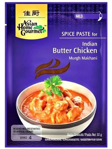 Levně 6 x Asian Home Gourmet pasta na indické kuře Butter Chicken 50 g