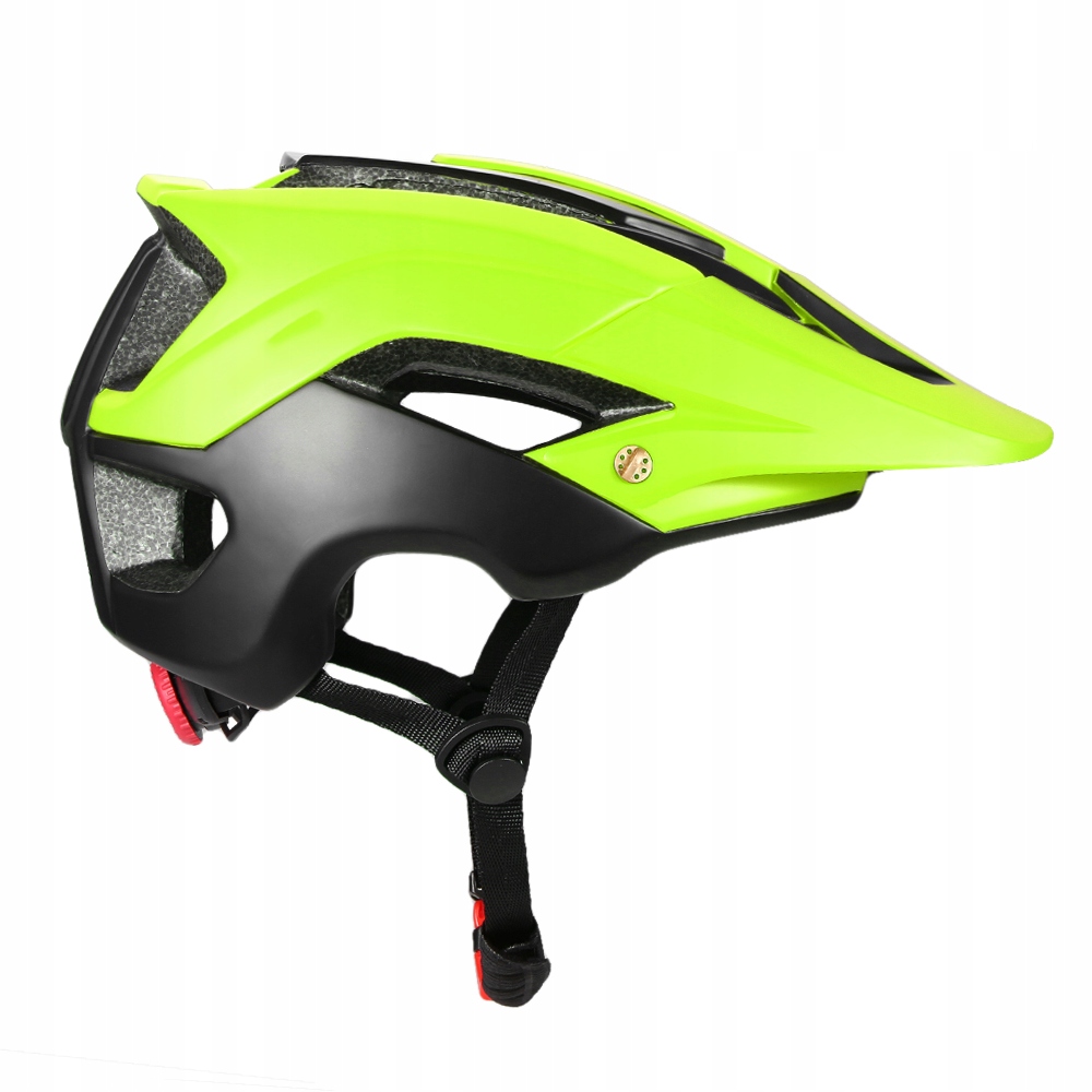 Ultralekki kask rowerowy Mtb JC-006, żółto-czarny, 13 otworów