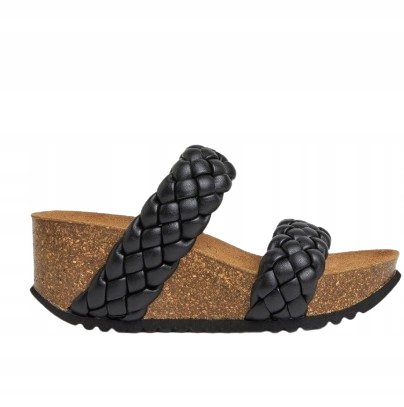 Pepe Jeans Nazouváky Na Korkovém Podpatku S Pletenými Pásky 41 3_A