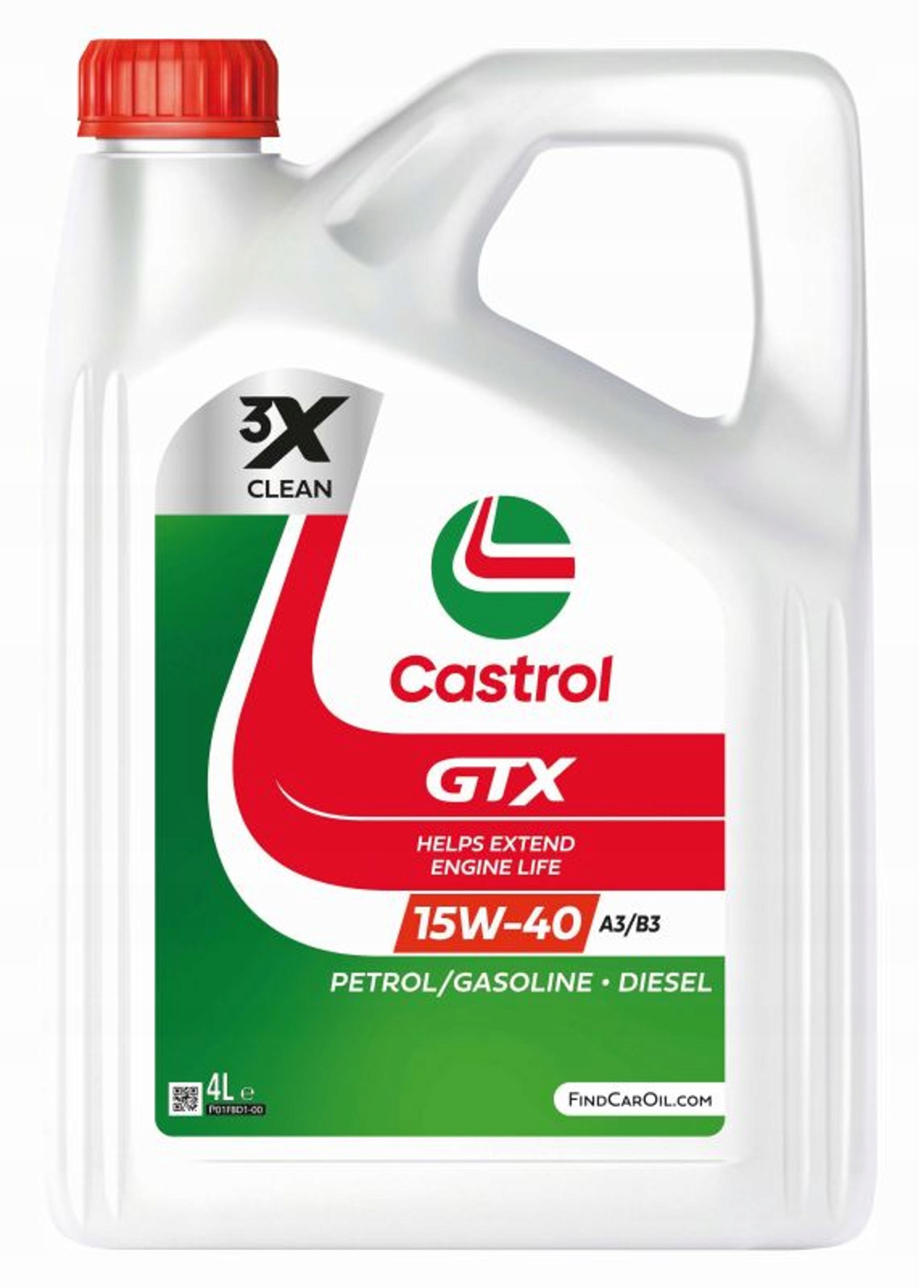 Olej Castrol 15W40 4L Gtx A3/B4 Sp