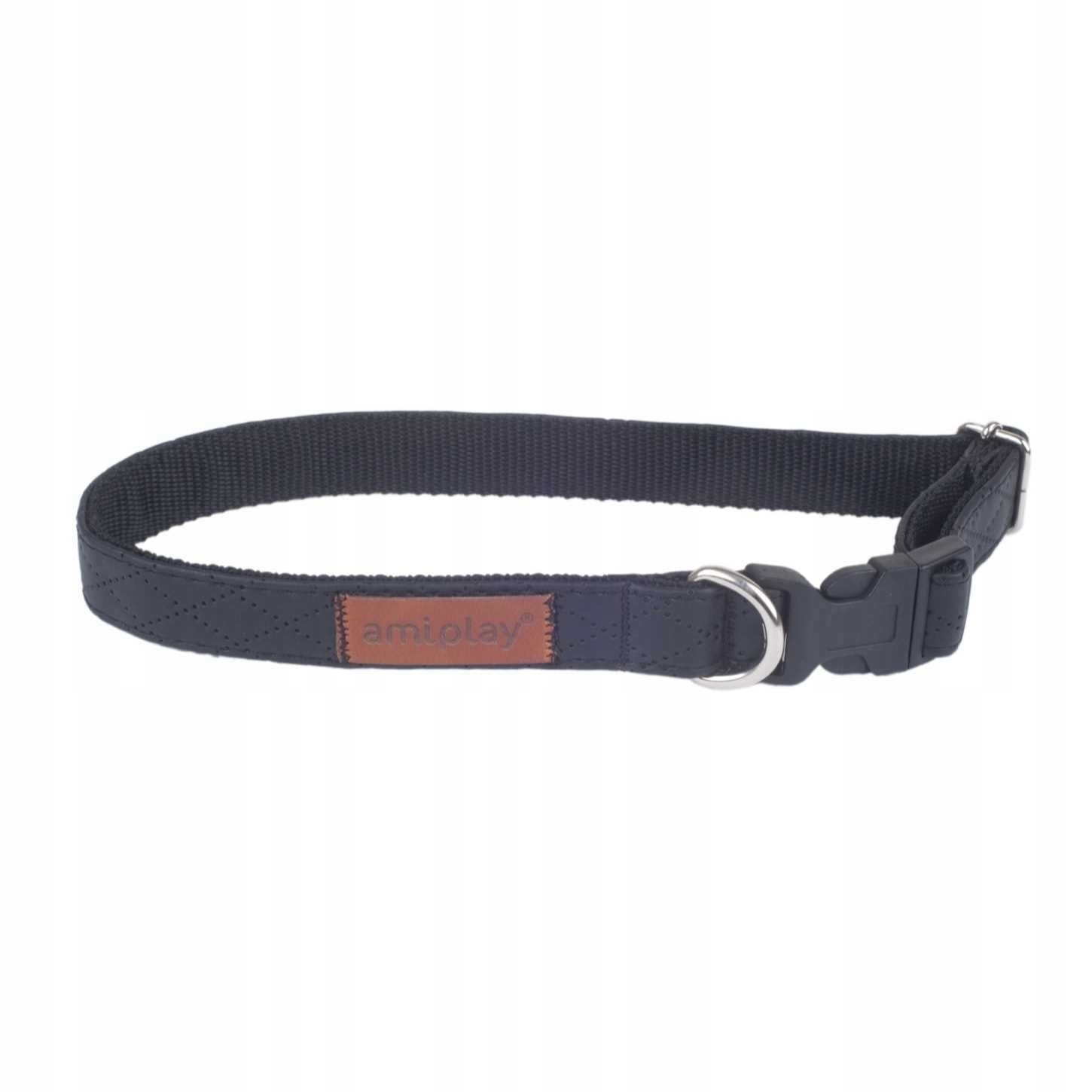 

AmiPlay Obroża Cambridge Skóra L 35-50cm Czarna