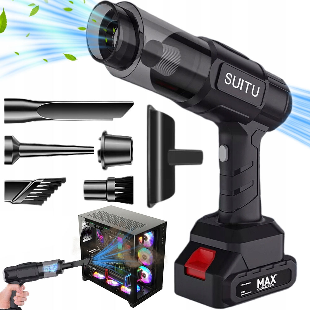 Odkurzacz Ręczny Akumulatorowy Samochodowy Bezprzewodowy 12000PA Z Dmuchawą