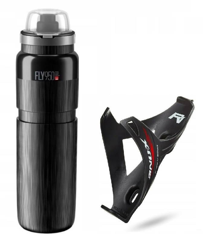 

Bidon z przykrywką/osłoną Elite 950ml koszyk!