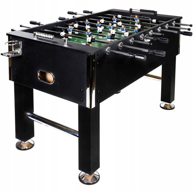 GamesPlanet Profi fotbálek Leeds, 140 x 73 x 87 cm, černý