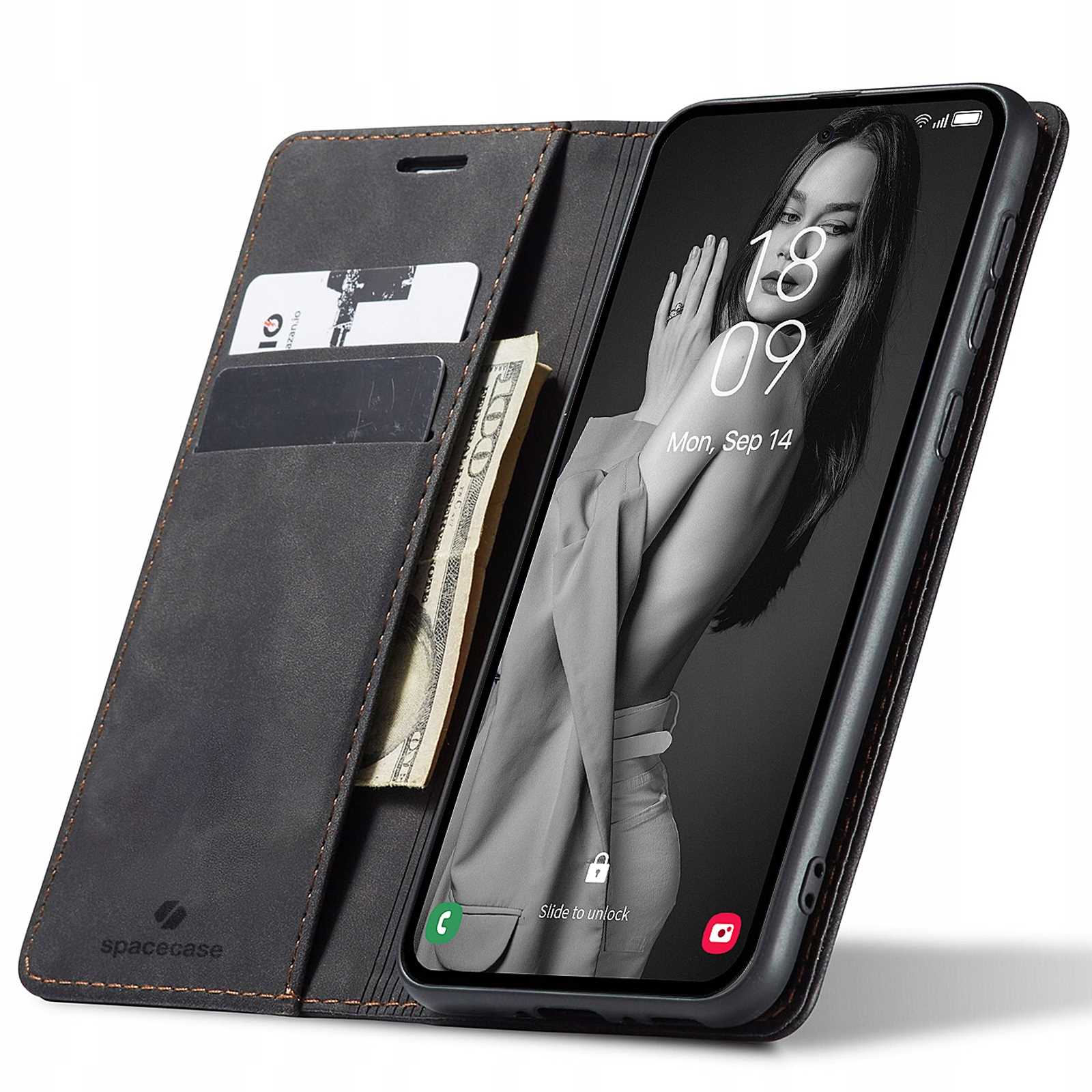 Spacecase Peněženka Galaxy A32 5G černá