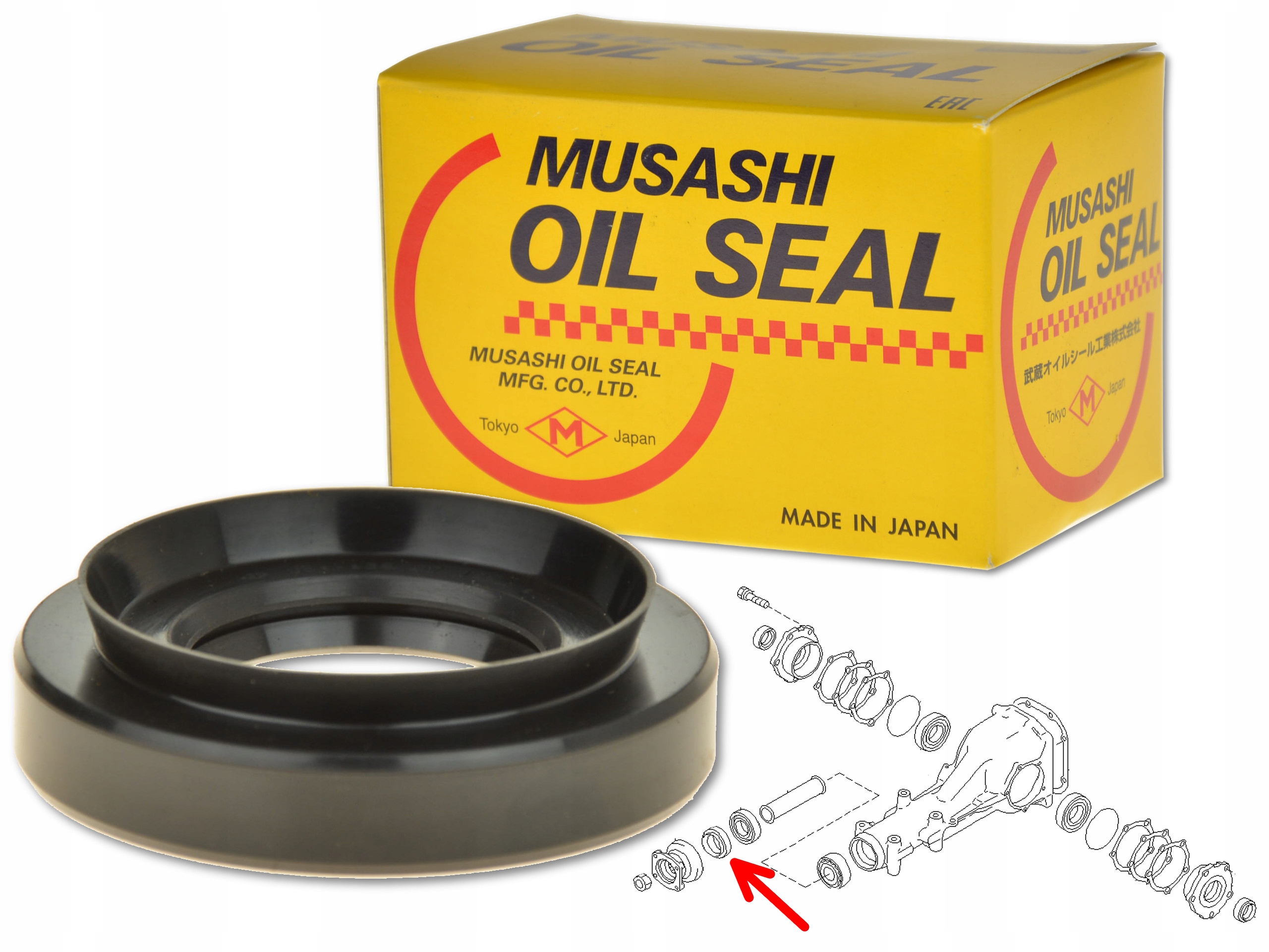 USZCZELNIACZ MOSTU TYŁ WAŁEK ATAKUJĄCY 35x67x12x18