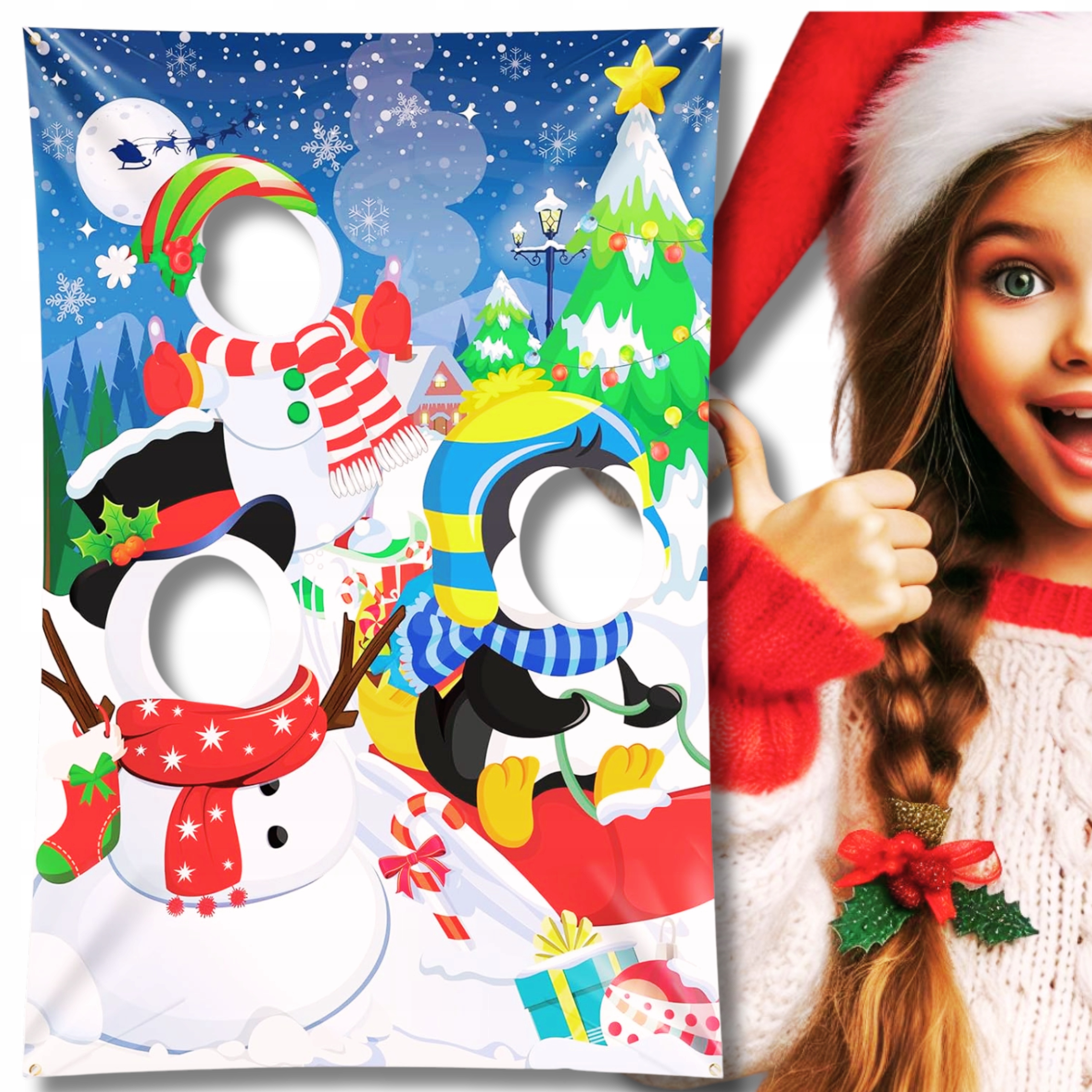 Fotografické Pozadí, Vánoční Banner, Vánoční Otvory Na Obličej, Foto