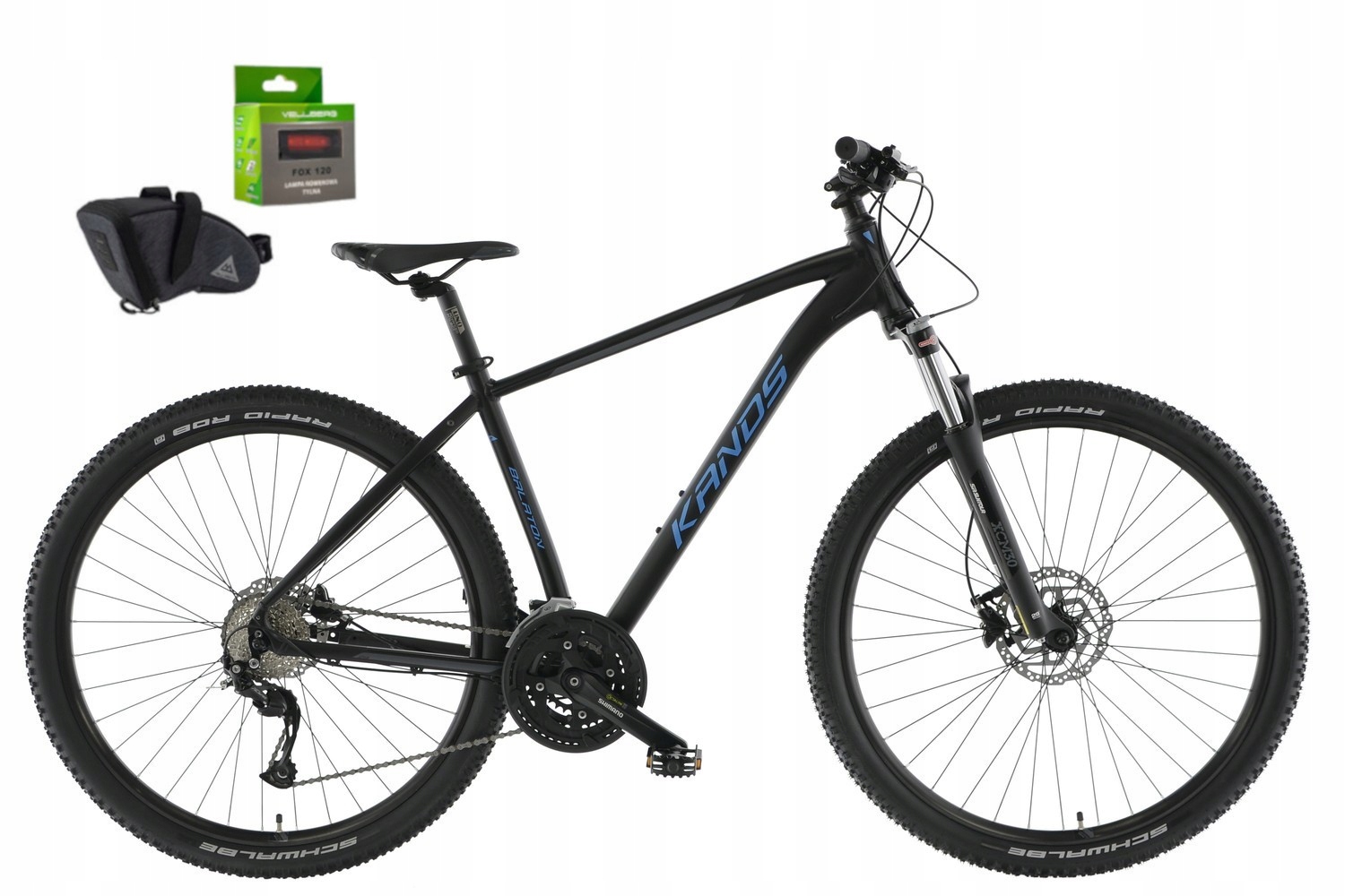 Rower 29 Kands Balaton Alu Mtb Alivio 2HT Hydraulika 3X9 Czarno-nieb Mat 19