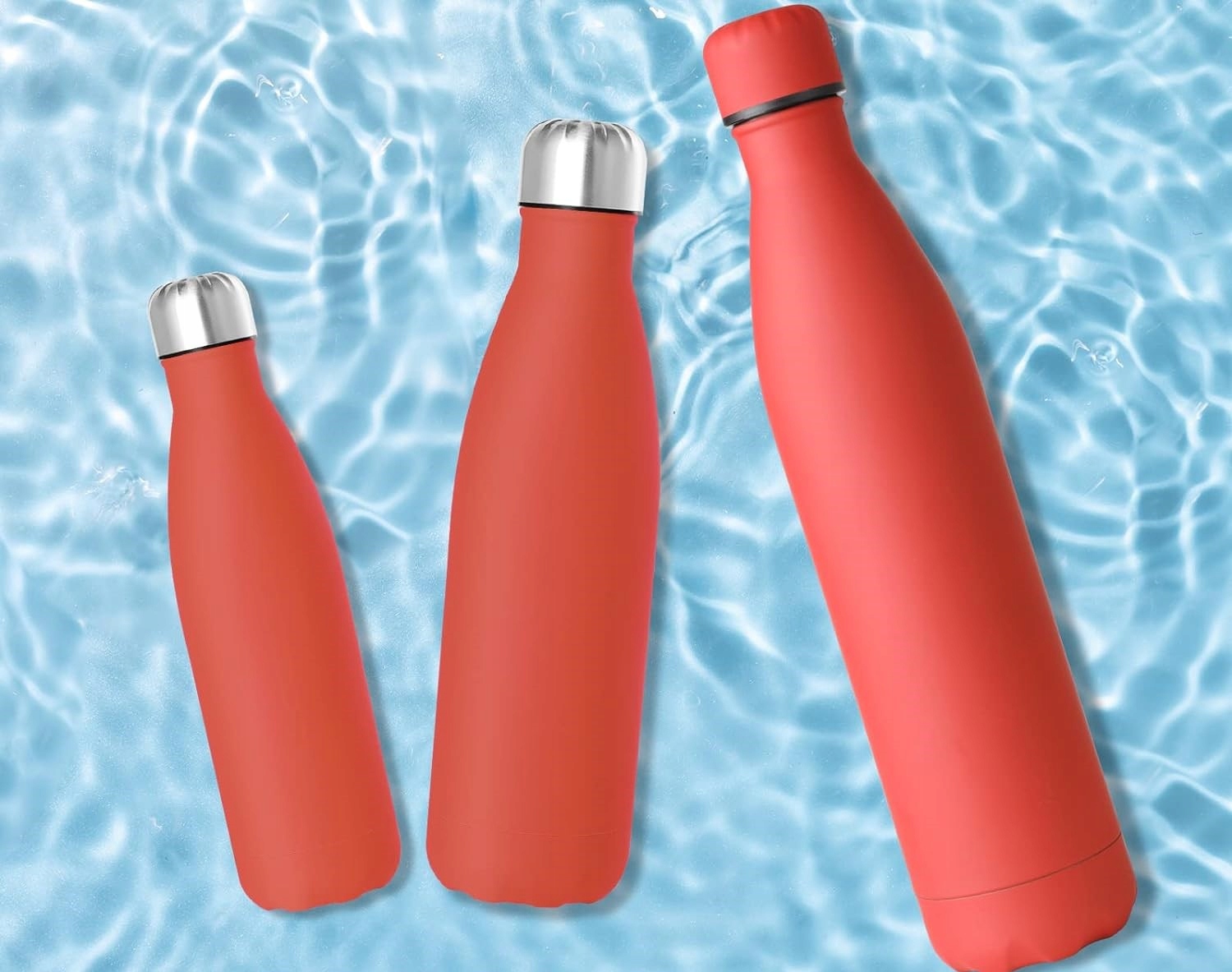 Butelka na wodę ze stali nierdzewnej 1L GeeRic - CZERWONY Rodzaj kubek