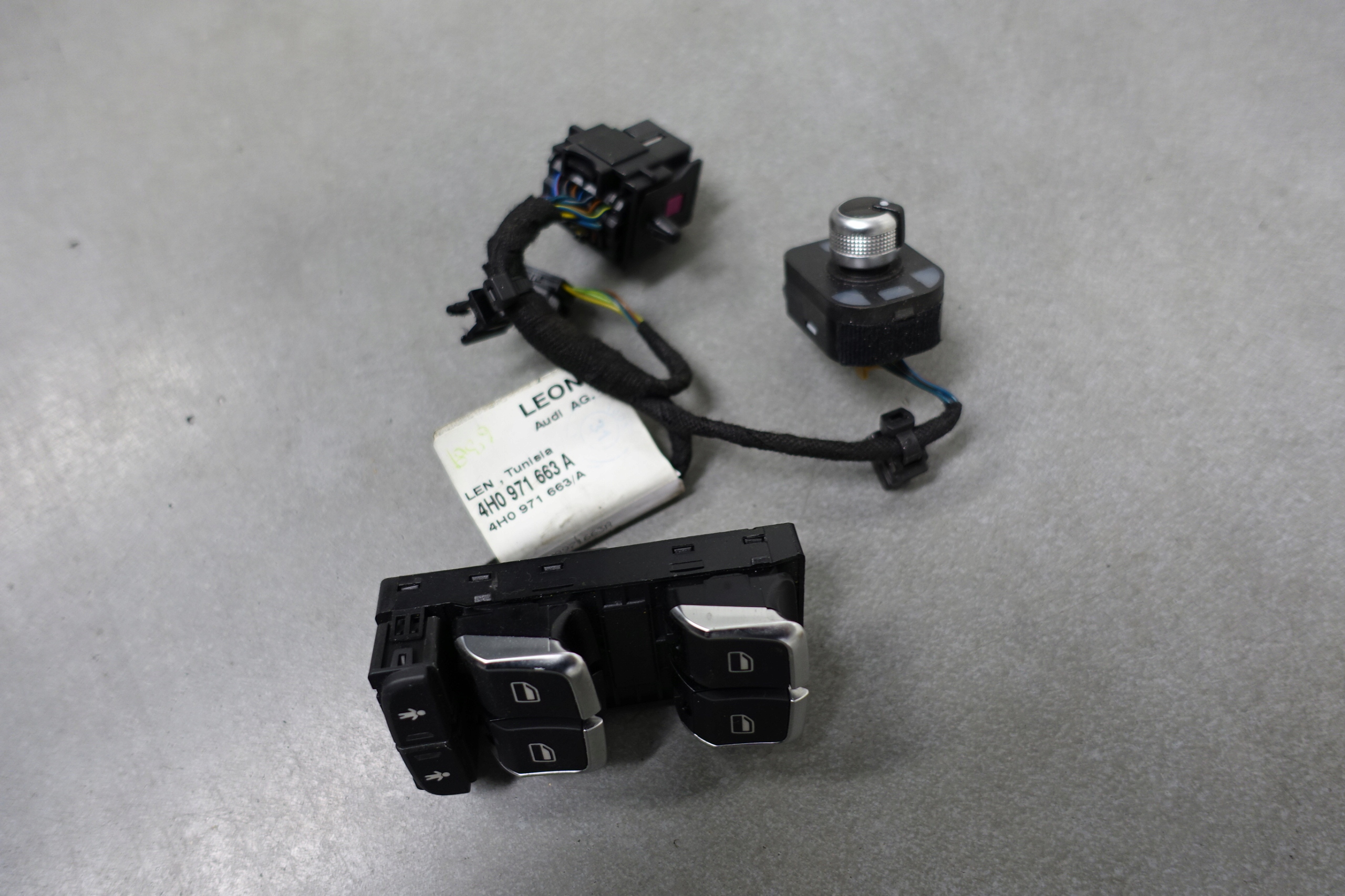 4H0971663A, 4H0959851E, - AUDI A8 S8 Джгут проводів двері перемикач склопідіймача