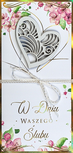 

Prezent na wesele Kartka z życzeniami 3D LUXDG10