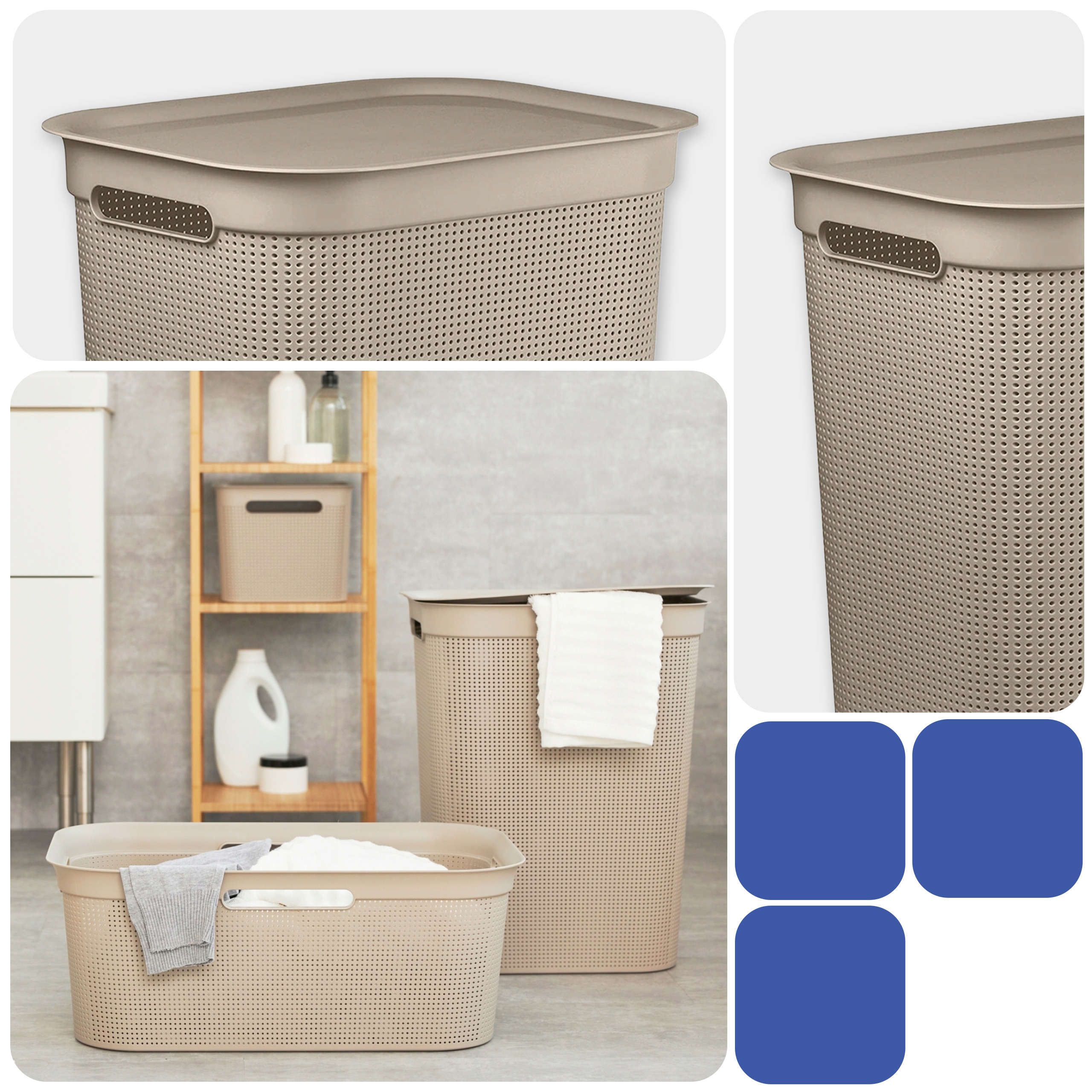 Kosz na pranie Rotho BRISEN 50l Pojemność 50 l