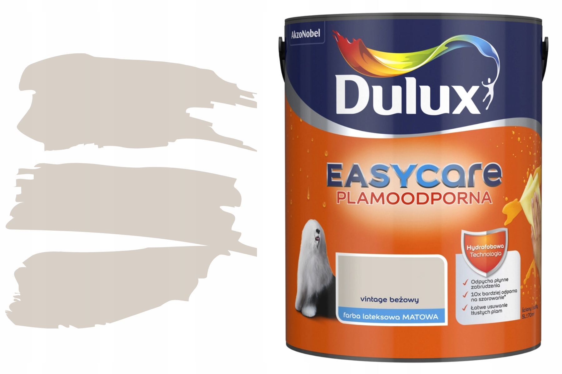 Farba odolná voči škvrnám Dulux Easy Care vintage béžová 5 l