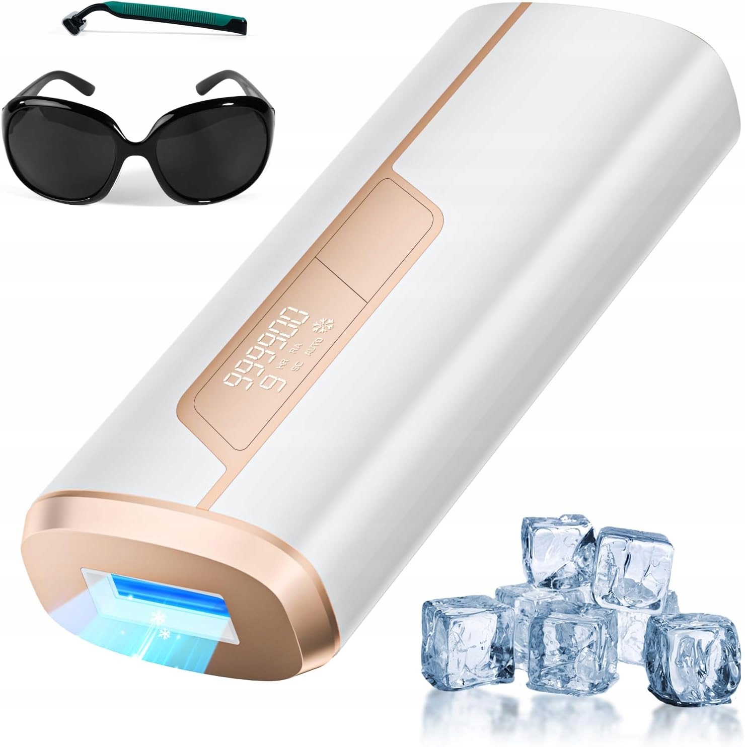 Ipl epilátor Lubex s funkcí chlazení, depilátor 3v1