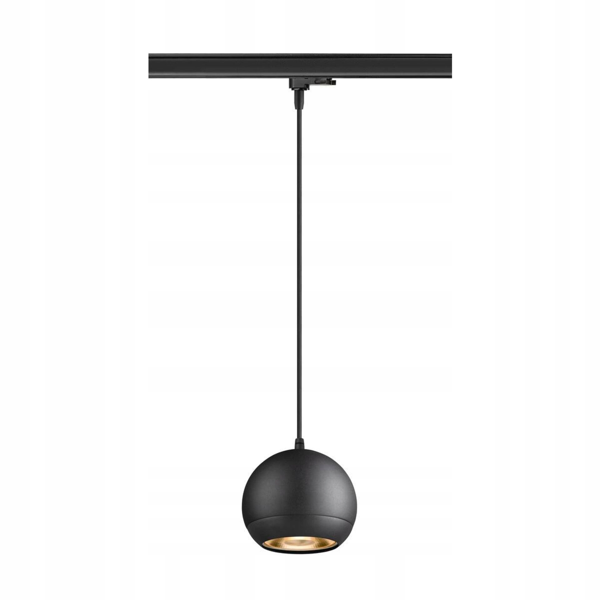 Závesné svietidlo Slv Light Eye 150 GU10 čierne 3-fázové 1500mm