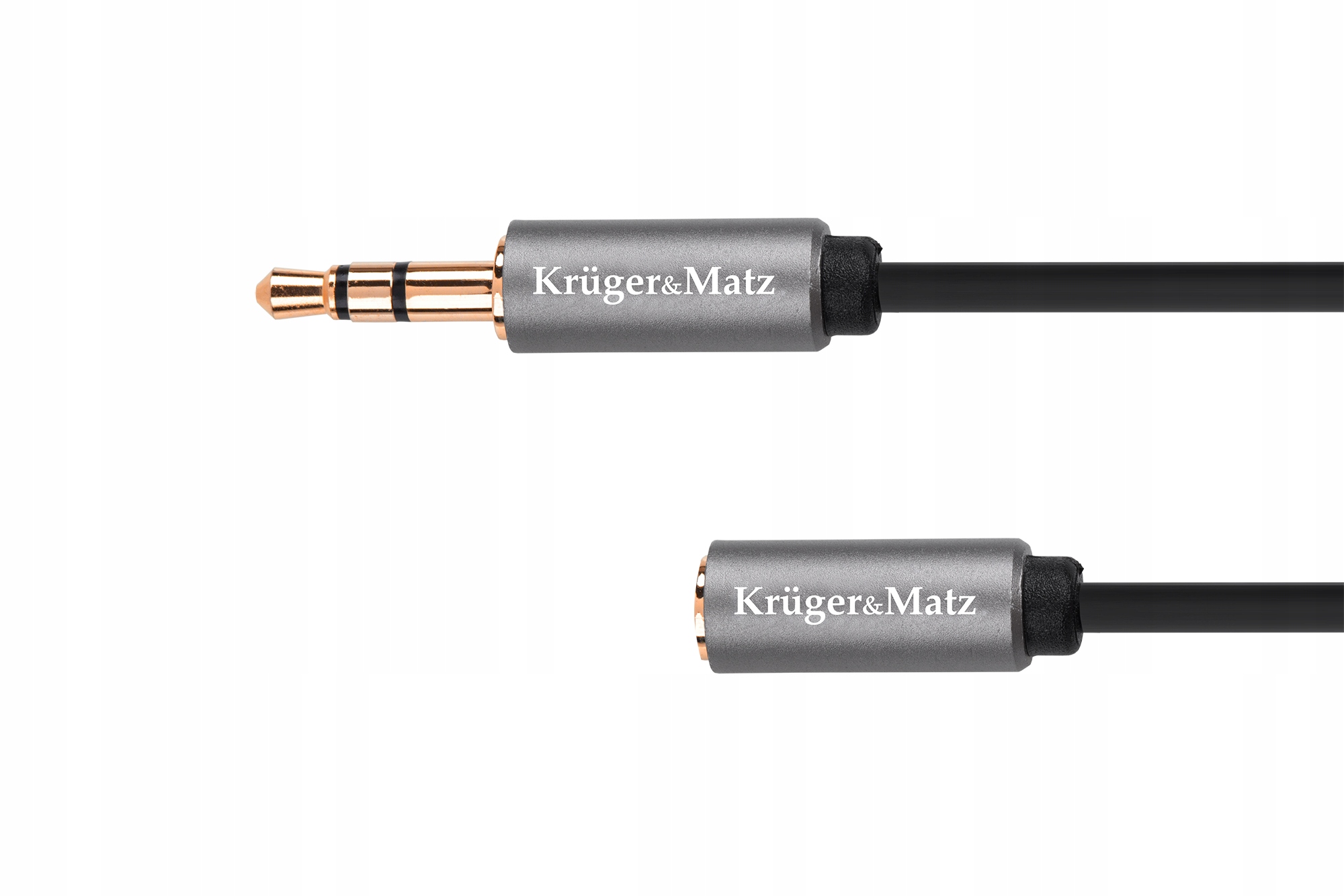 Kabel jack 3. 5 wtyk stereo 3. 5 gniazdo stereo 1m Kruger&Matz Basic