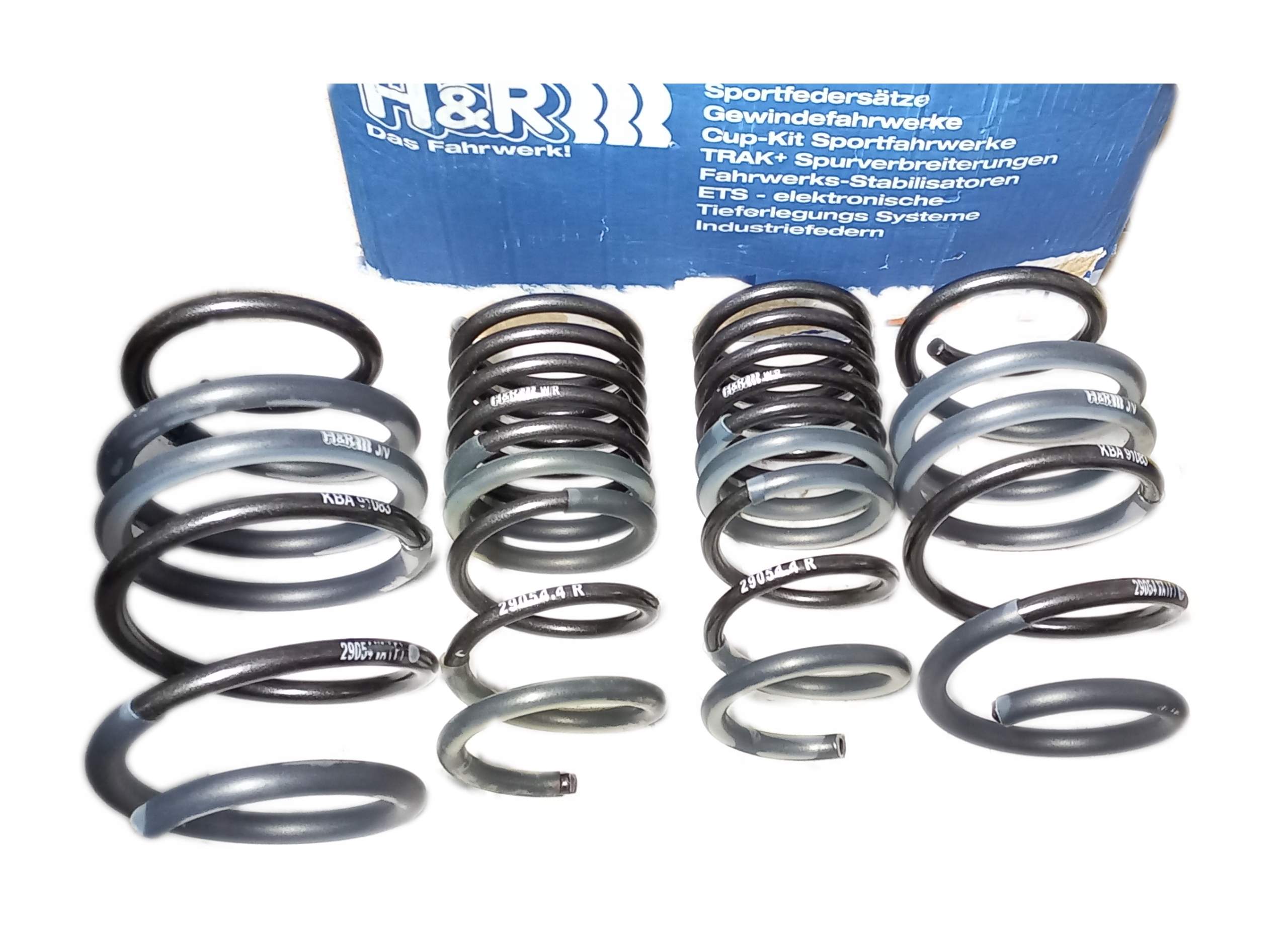 SPREZYNY OBNIZAJACE PRZOD 25MM TYL 30MM FIAT 500