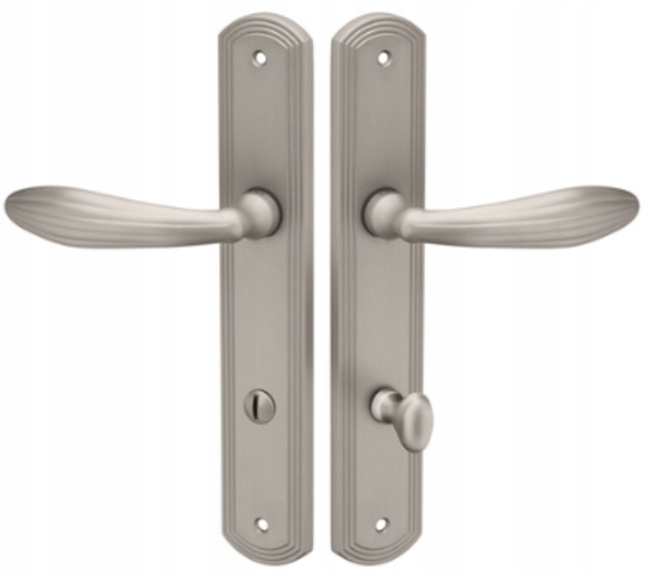 Kľučka na štítku Tupai 1911-142 blokovanie Wc nikel perla