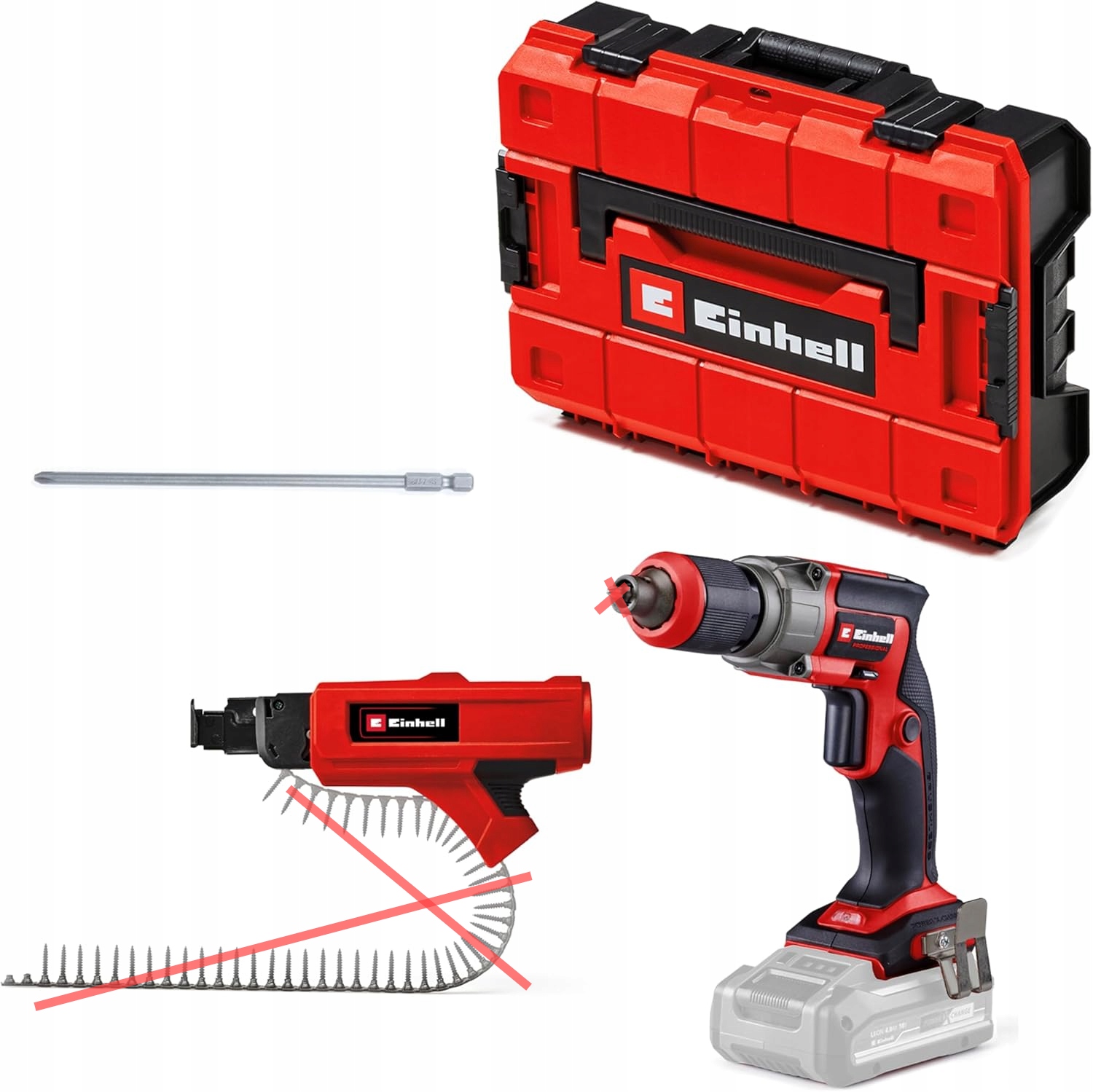 Einhell Walizka Wkrętarka Do Płyt Gipsowych Tp-dy 18 Li Bl Kit 4261012