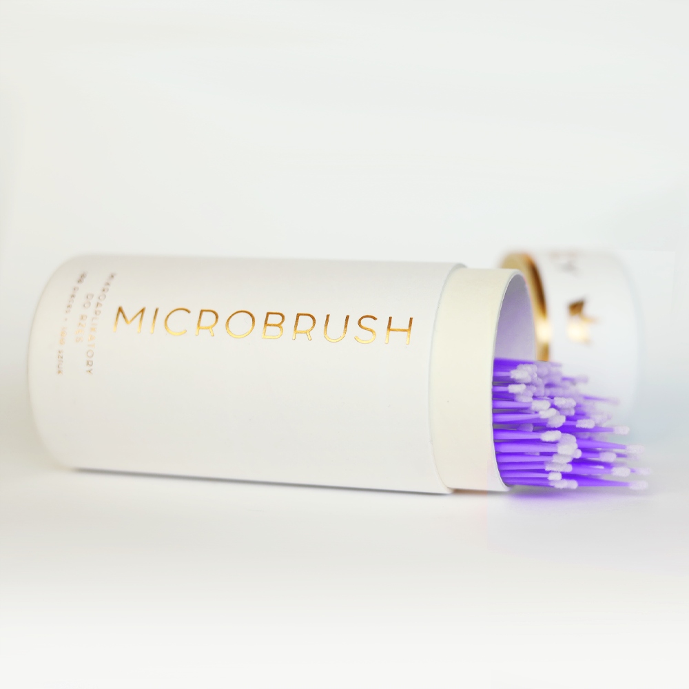Aplikatory do rzęs microbrush tuba 100 szt S Marka Fancy Lashes