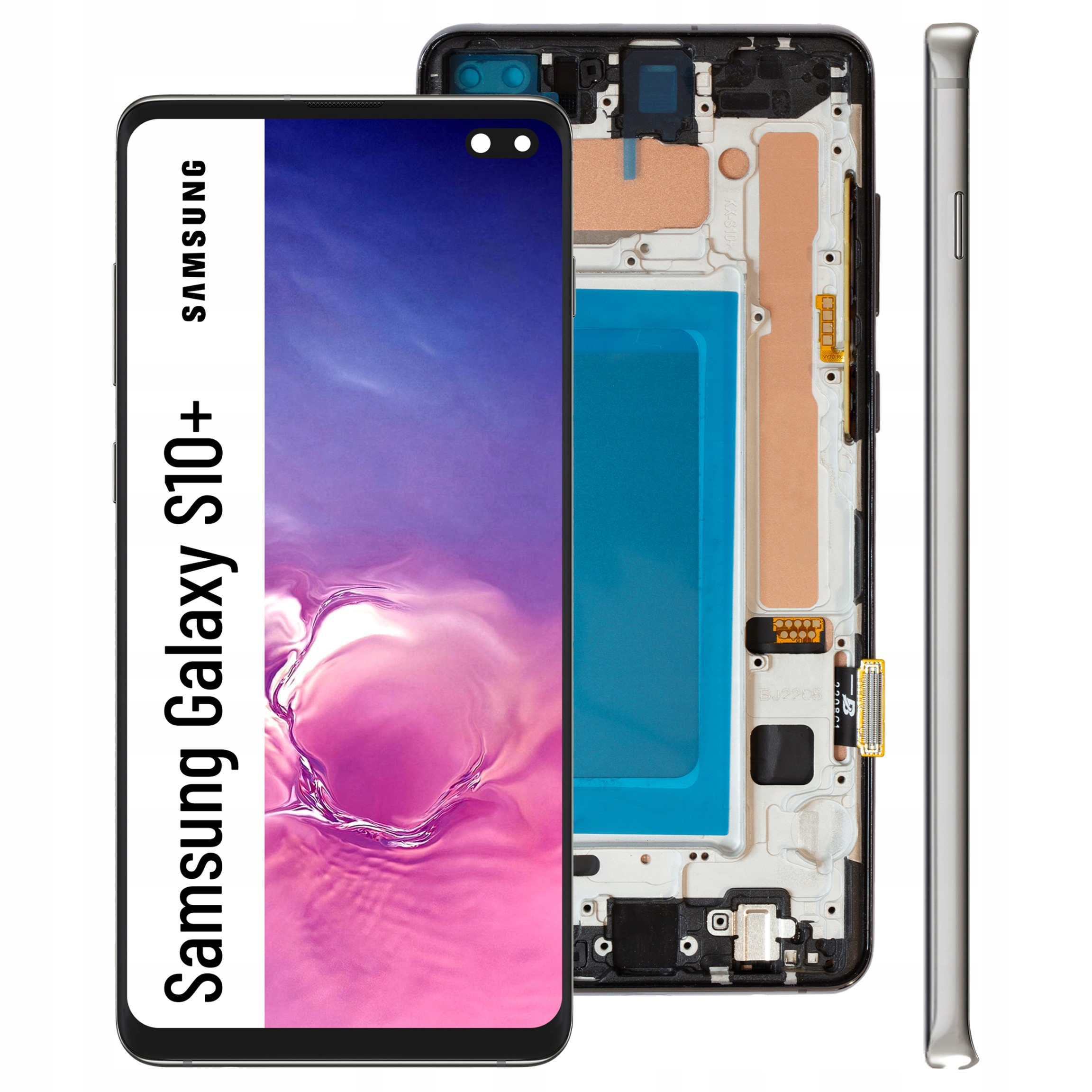 Displej s rámčekom pre Samsung S10+ Incell Display Panel LCD Prism Black