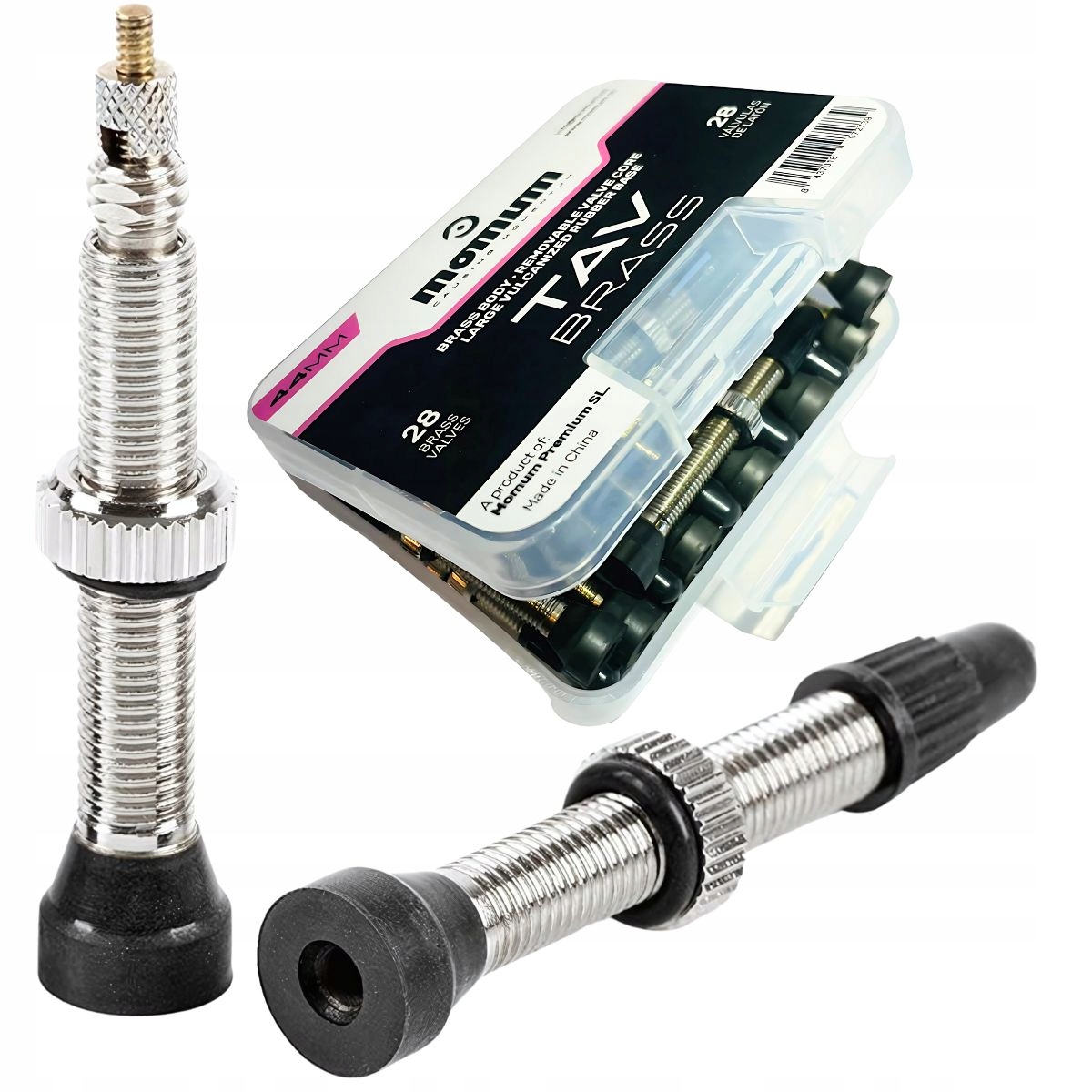 Ventily na kolo bezdušové ventily Momum Set 28 Tav Valve Brass 44 mm