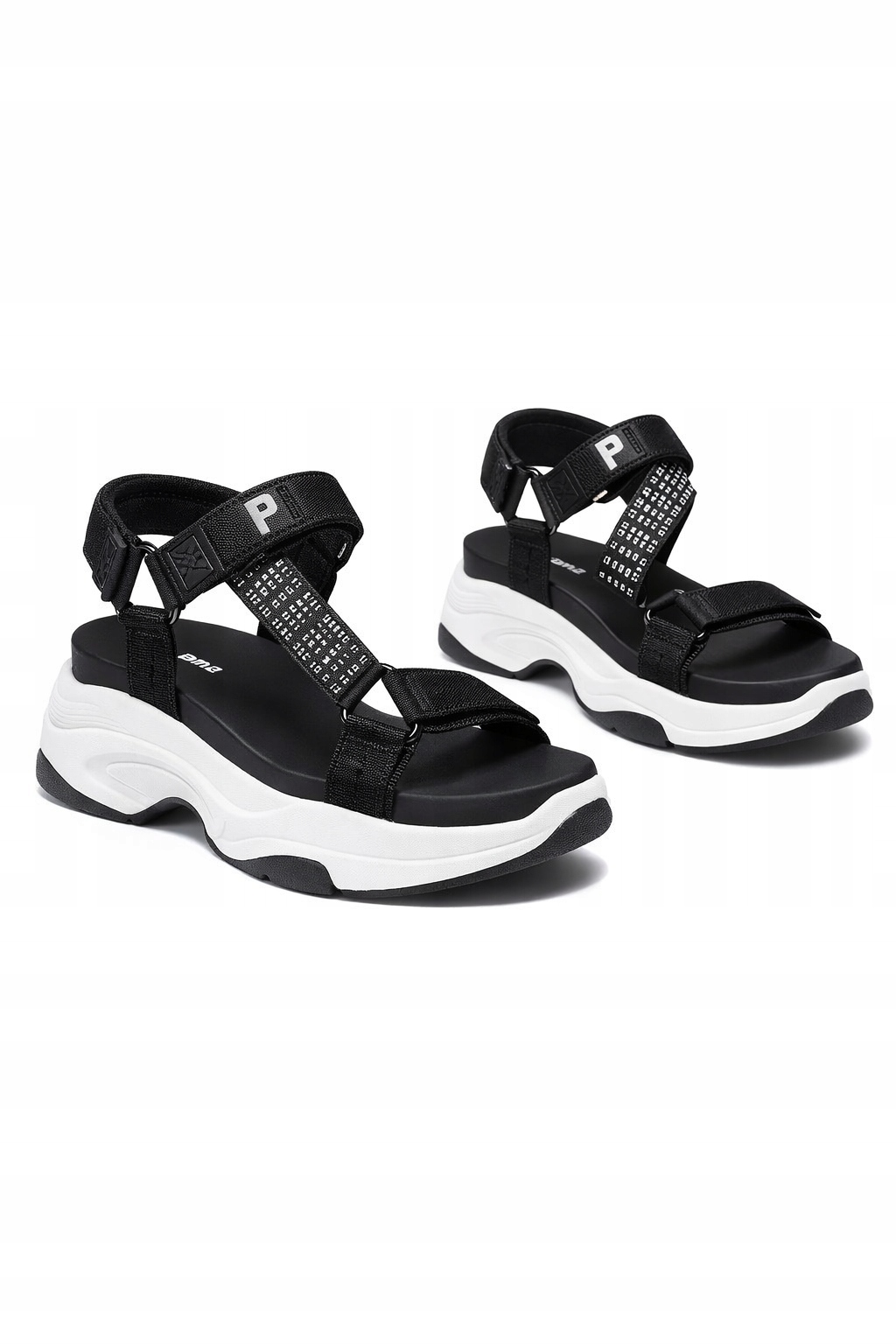 Pepe Jeans Černé Sportovní Sandály S Bílou Platformou 39 I1B