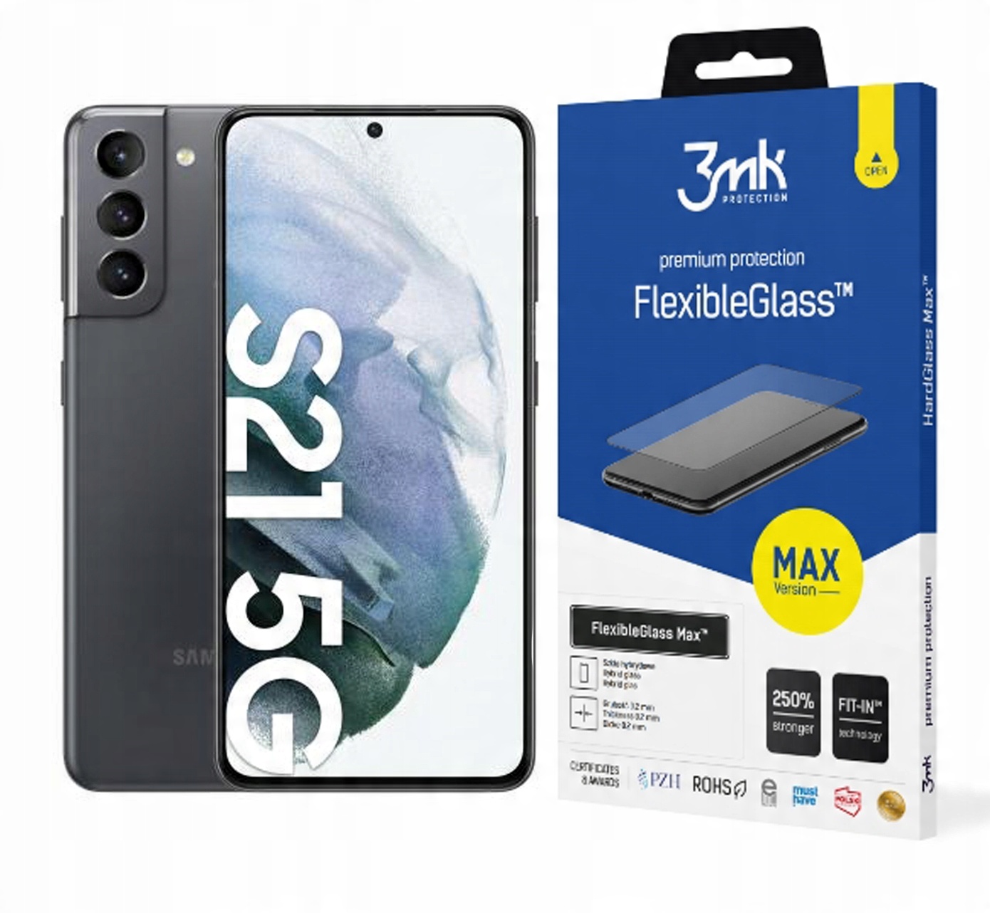 

3MK FlexibleGlass Max do Samsung G991 S21 czarny