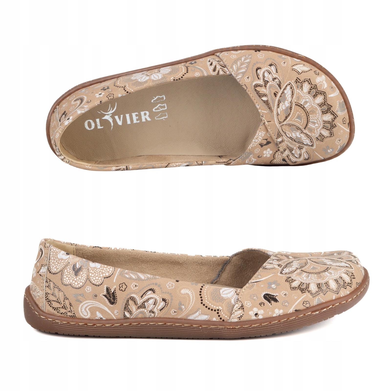 Dámské elegantní barefoot baleríny Maelle béžové 41