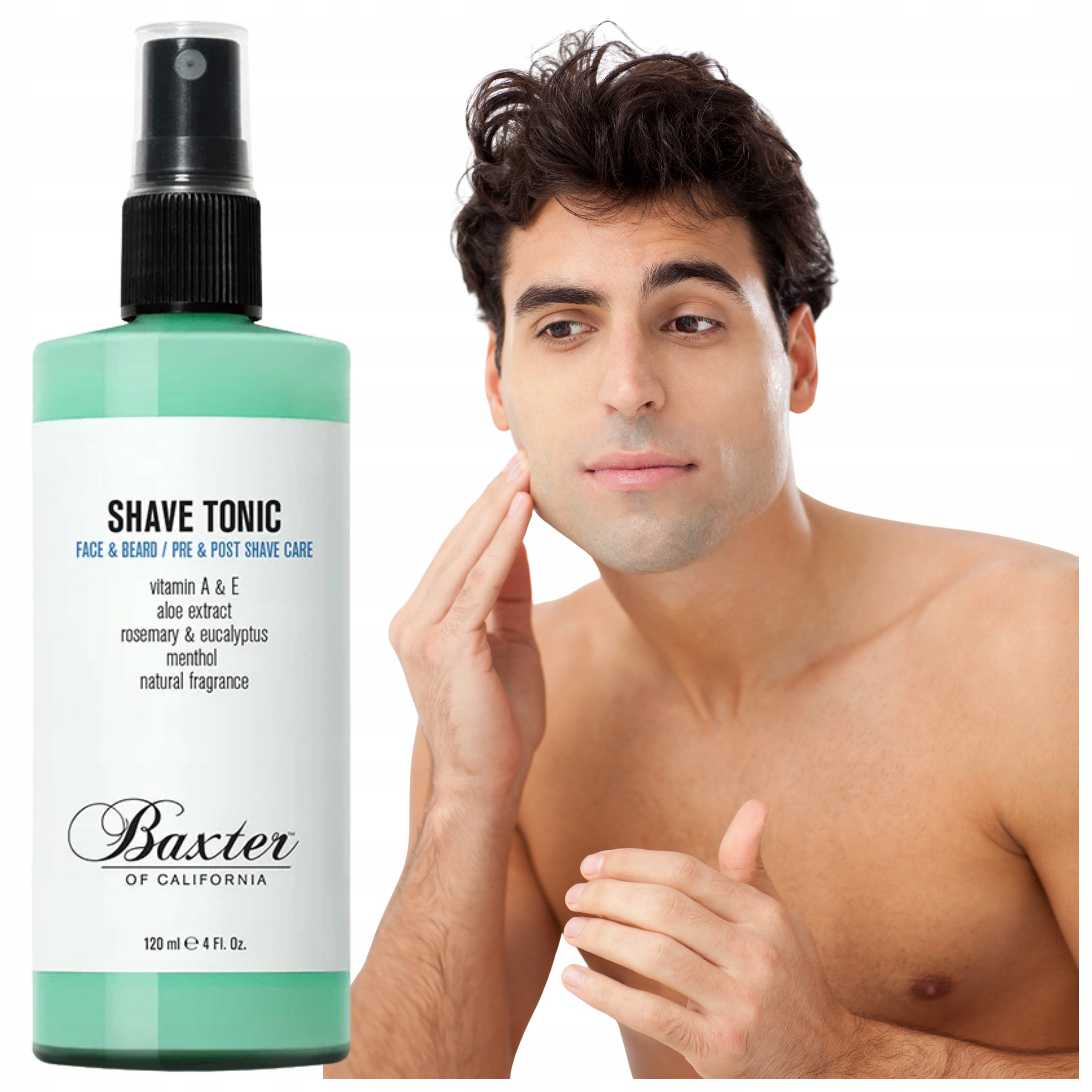 Tonic před a po holení Baxter of California chrání a zklidňuje pokožku 120 ml