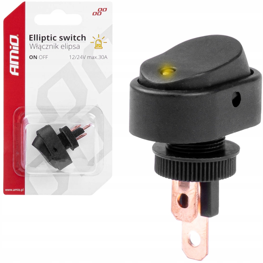 AMiO PRZEŁĄCZNIK WŁĄCZNIK ELIPSA LED ON OFF 12 24