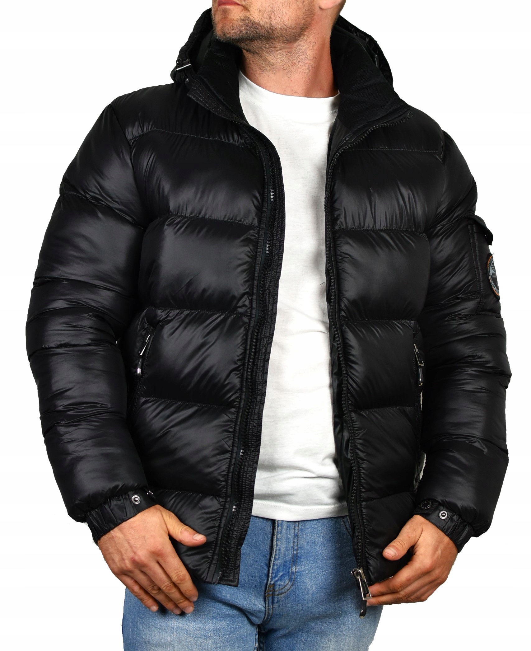 L-Kurtka męska zimowa pikowana Freestep AB65