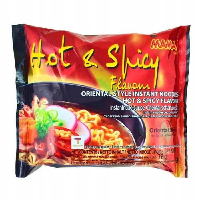

Makaron instant Hot & Spicy jumbomarki Mama 90