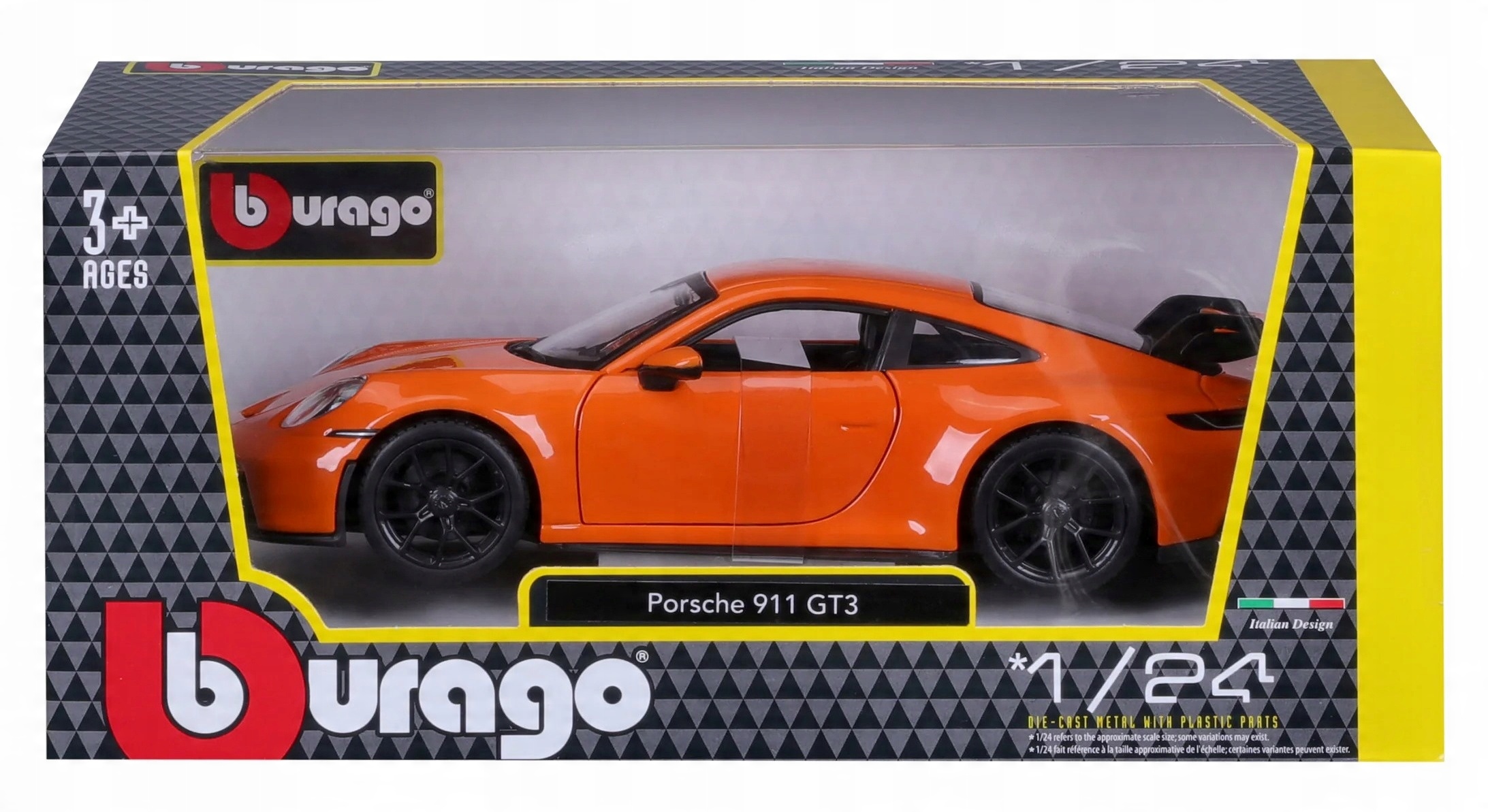  HTLNUZD Bburago 1/24 New 911 GT3 Static Alloy Car