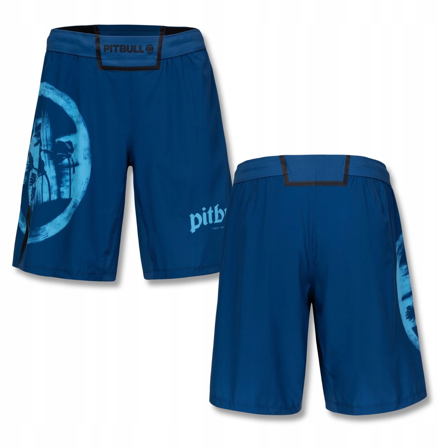 Pánské Kraťasy Grappling Pitbull Logo Palms s plochými švy