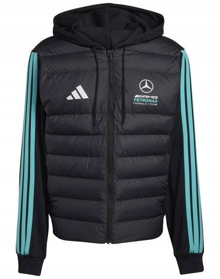 Bunda Mercedes-AMG Petronas F1 adidas Dna Puffer Jacket černá vel. M