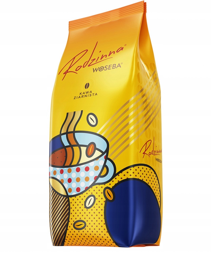 Levně Káva Woseba , rodinná, celá zrna, 1000 g