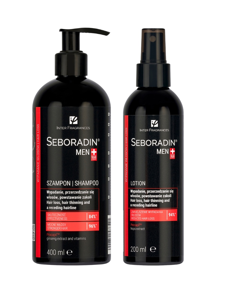 Sada pro muže dárek Seboradin Men šampon 400 ml lotion 200 ml