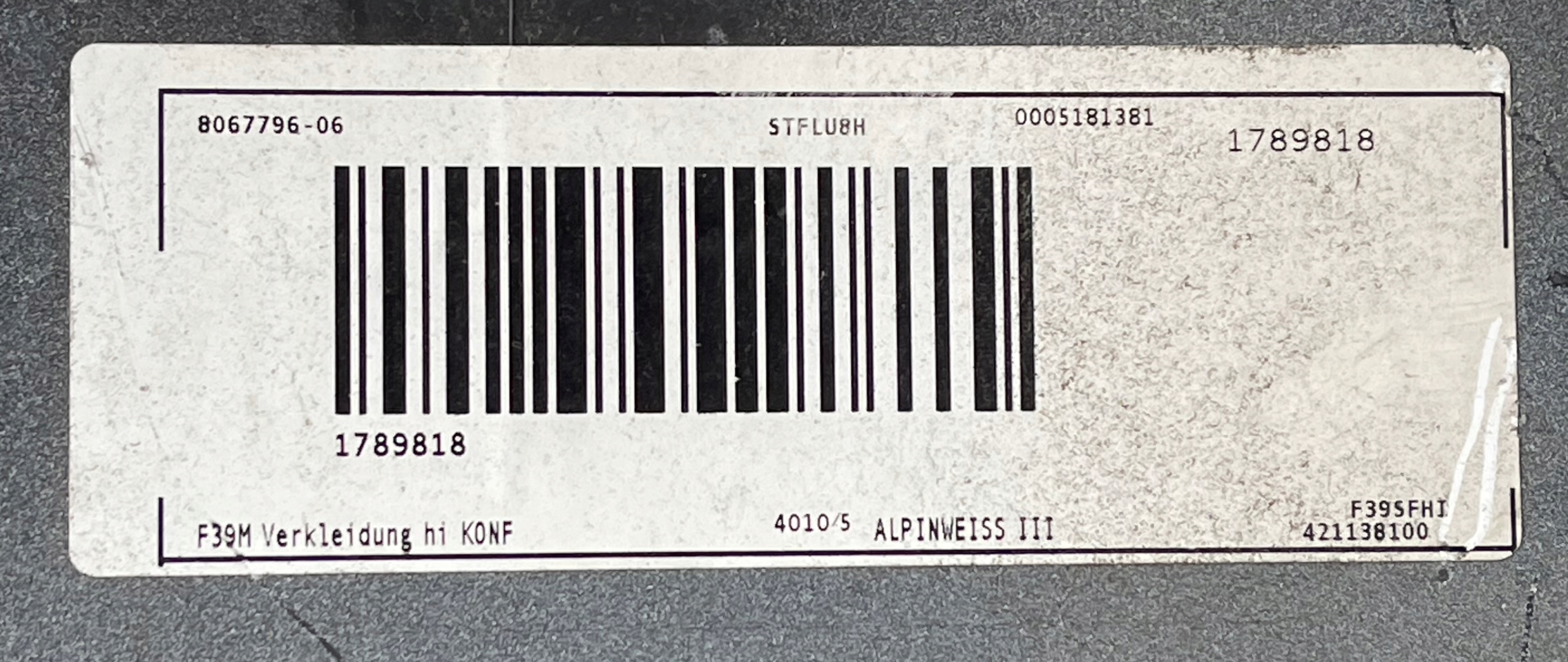 BMW X2 F39 2017- m-packet bumper rear part rear below PDC 8067796