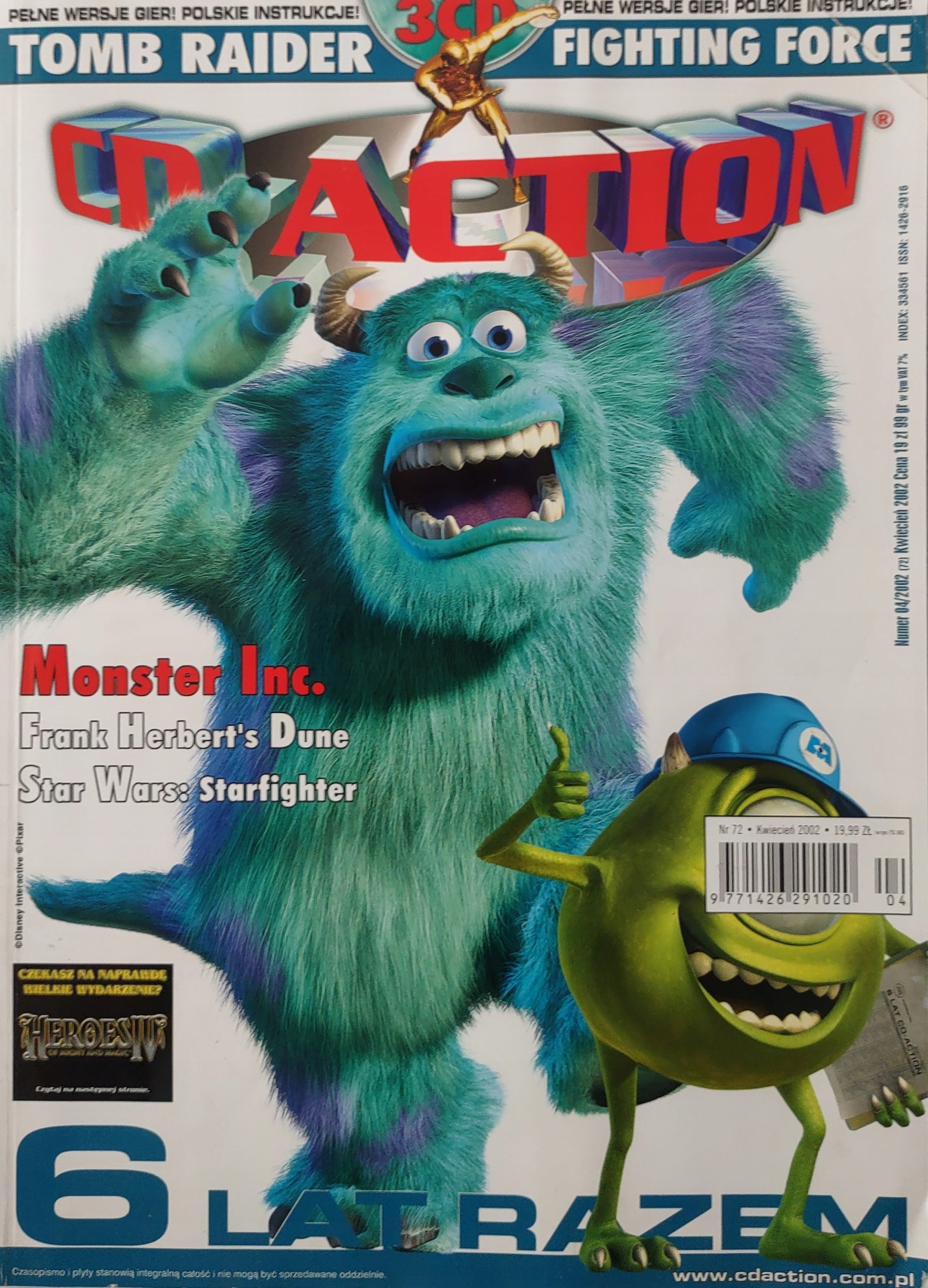 CD-Action 4/2002 brak płyt